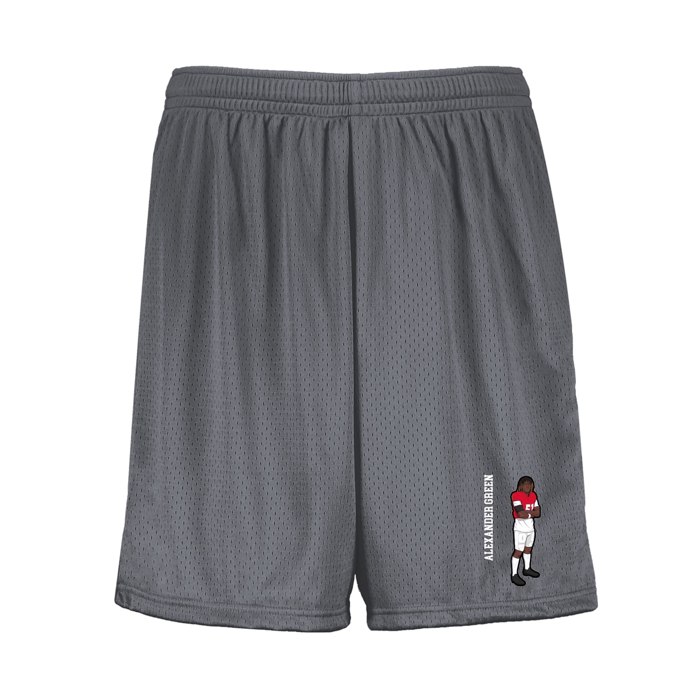 Shorts — Name Vertical in Grey