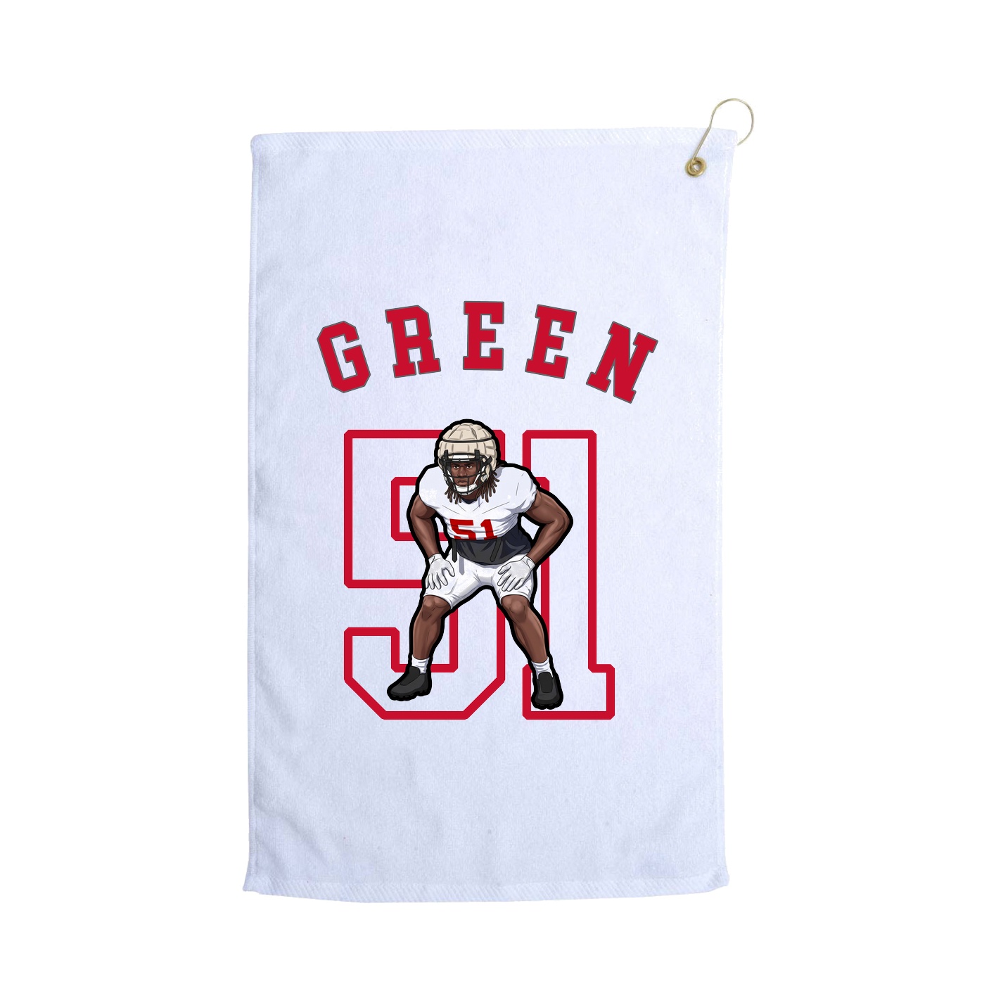 Golf Towel — Shirsey Arch in White