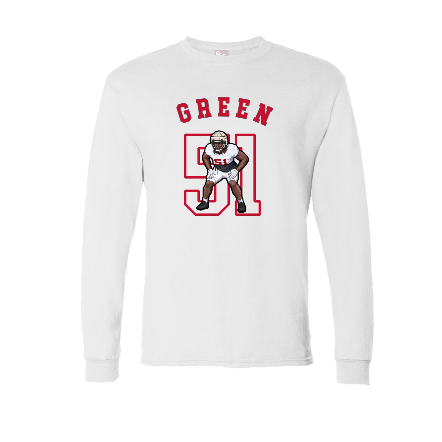 Long Sleeve Tee — Shirsey Arch in White
