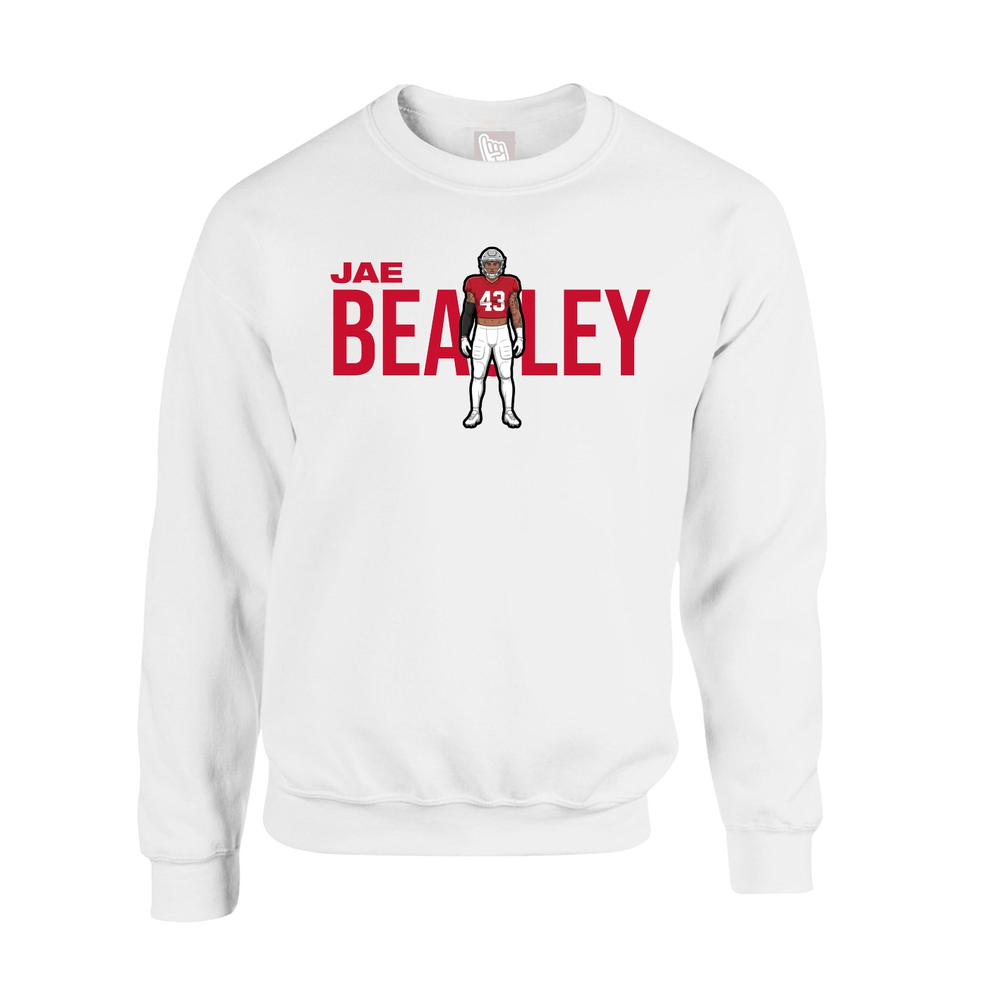 Fleece Crew — Player Name in White