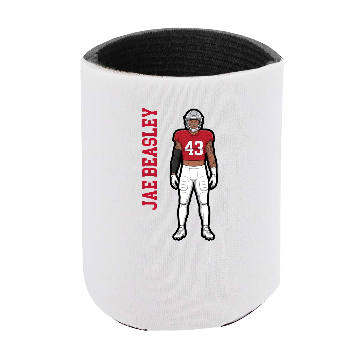 Can Holder — Name Vertical in White
