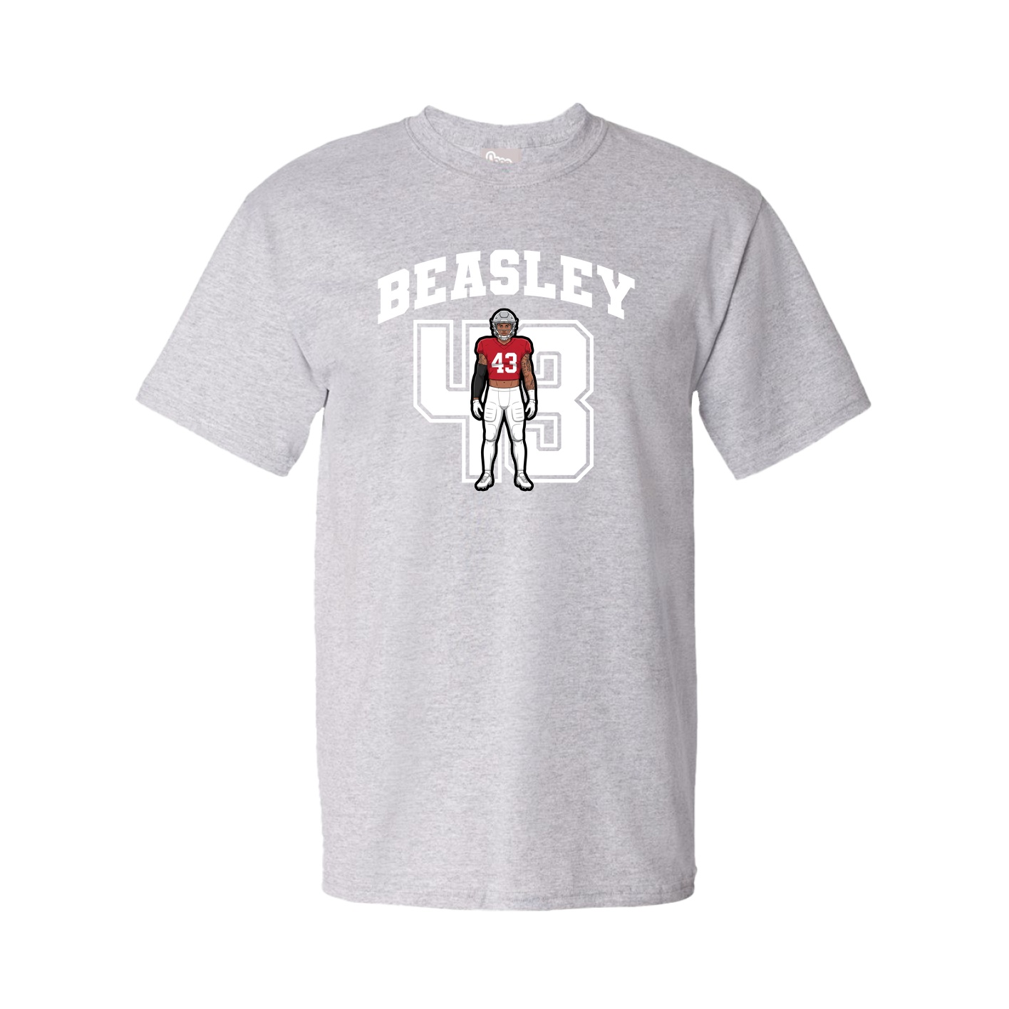 Youth Tee — Number in Grey
