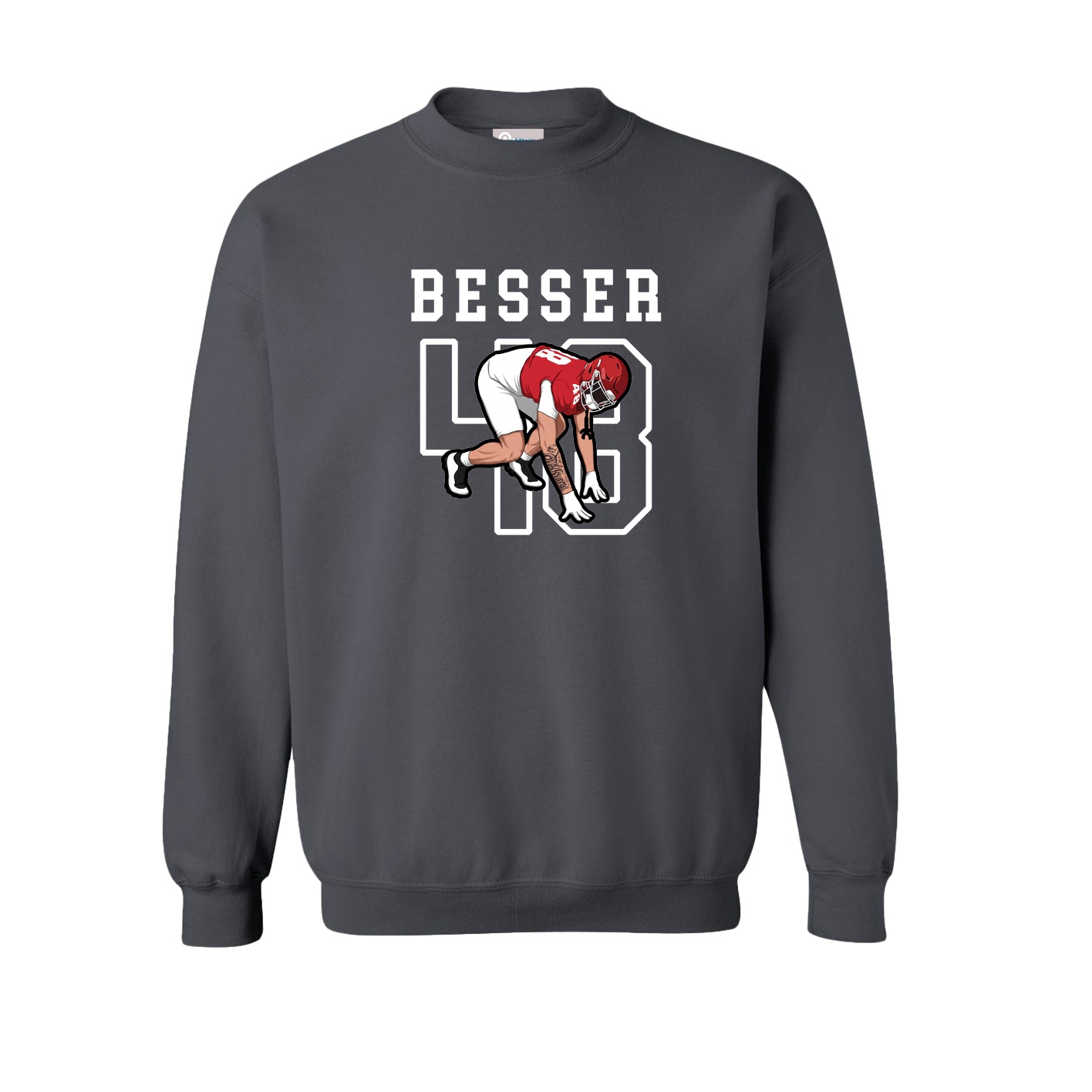 Fleece Crew — Shirsey in Grey