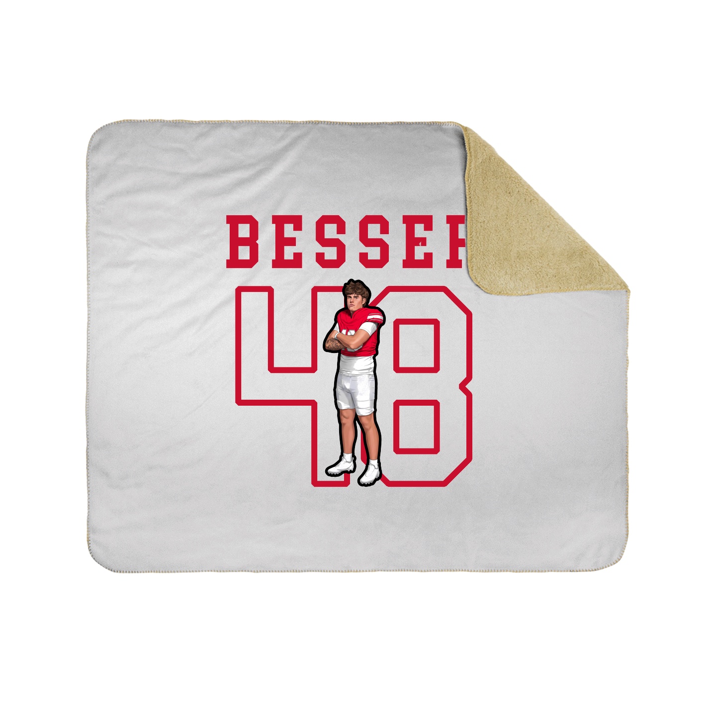Throw Blanket — Shirsey in White