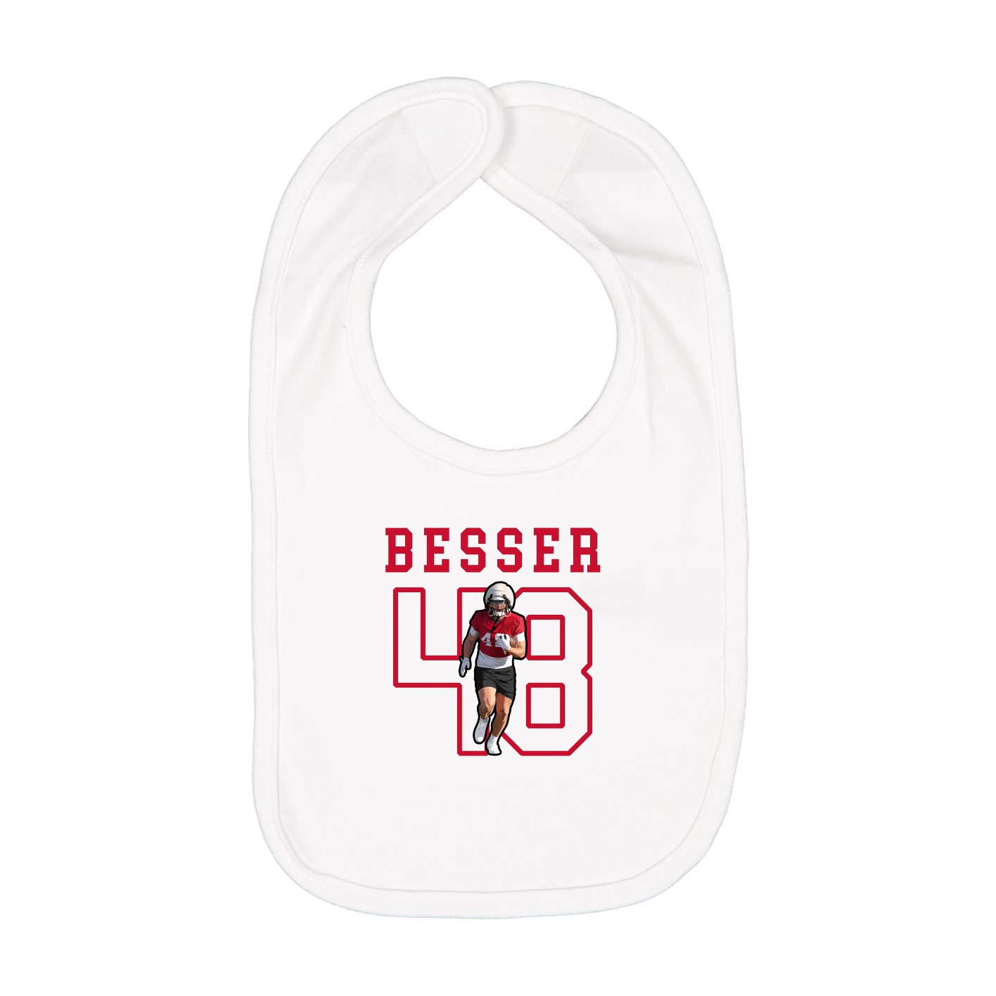 Infant Bib — Shirsey in White