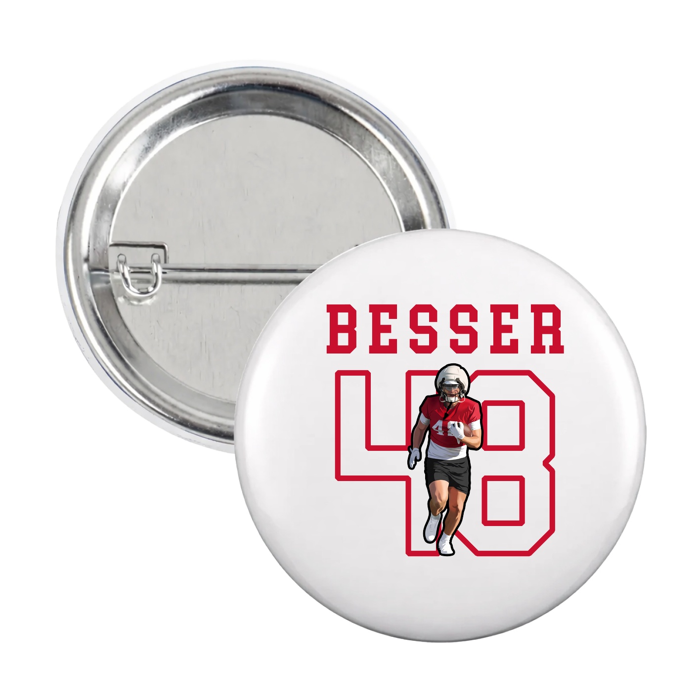 Game Day Button — Shirsey in White