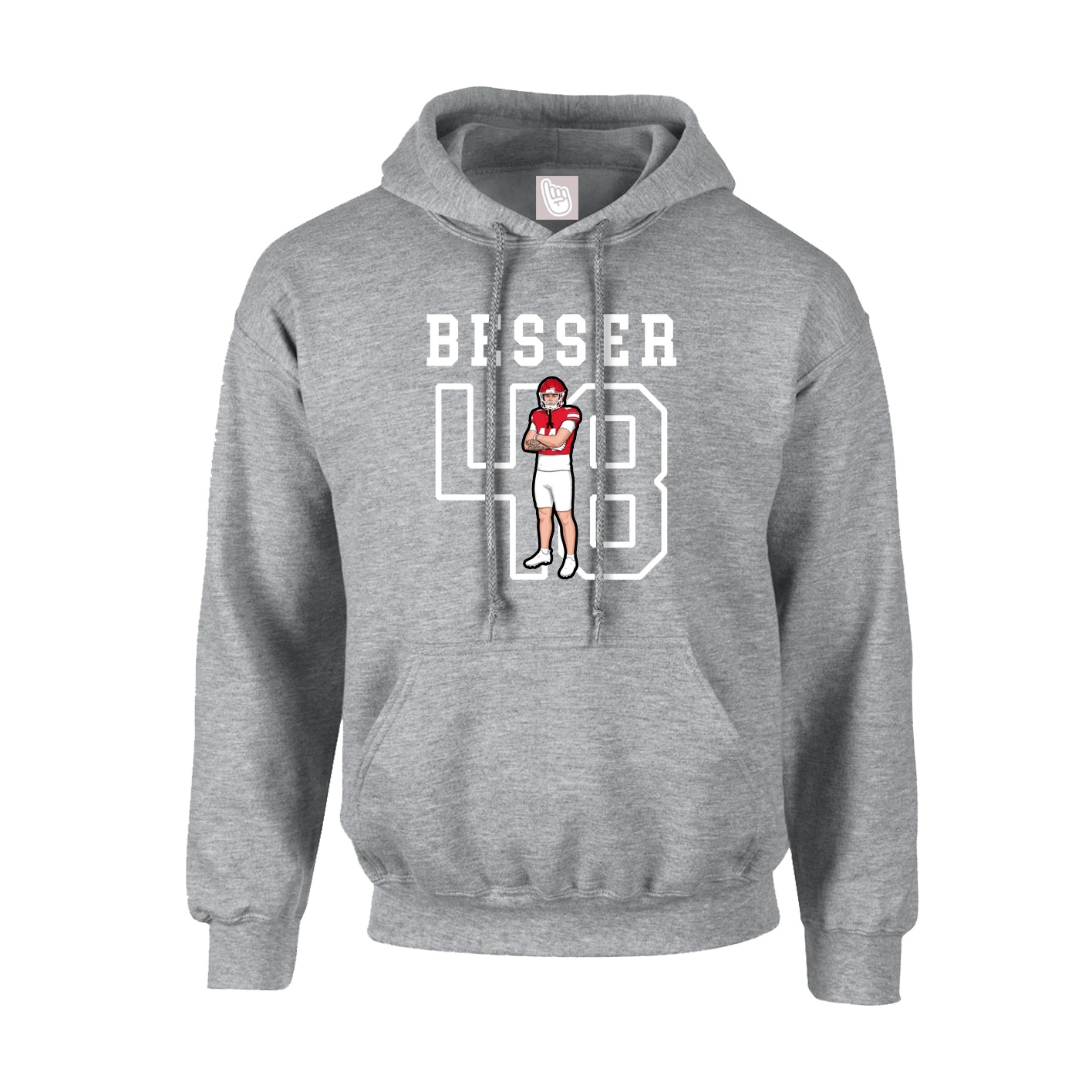 Hoodie — Shirsey in Grey