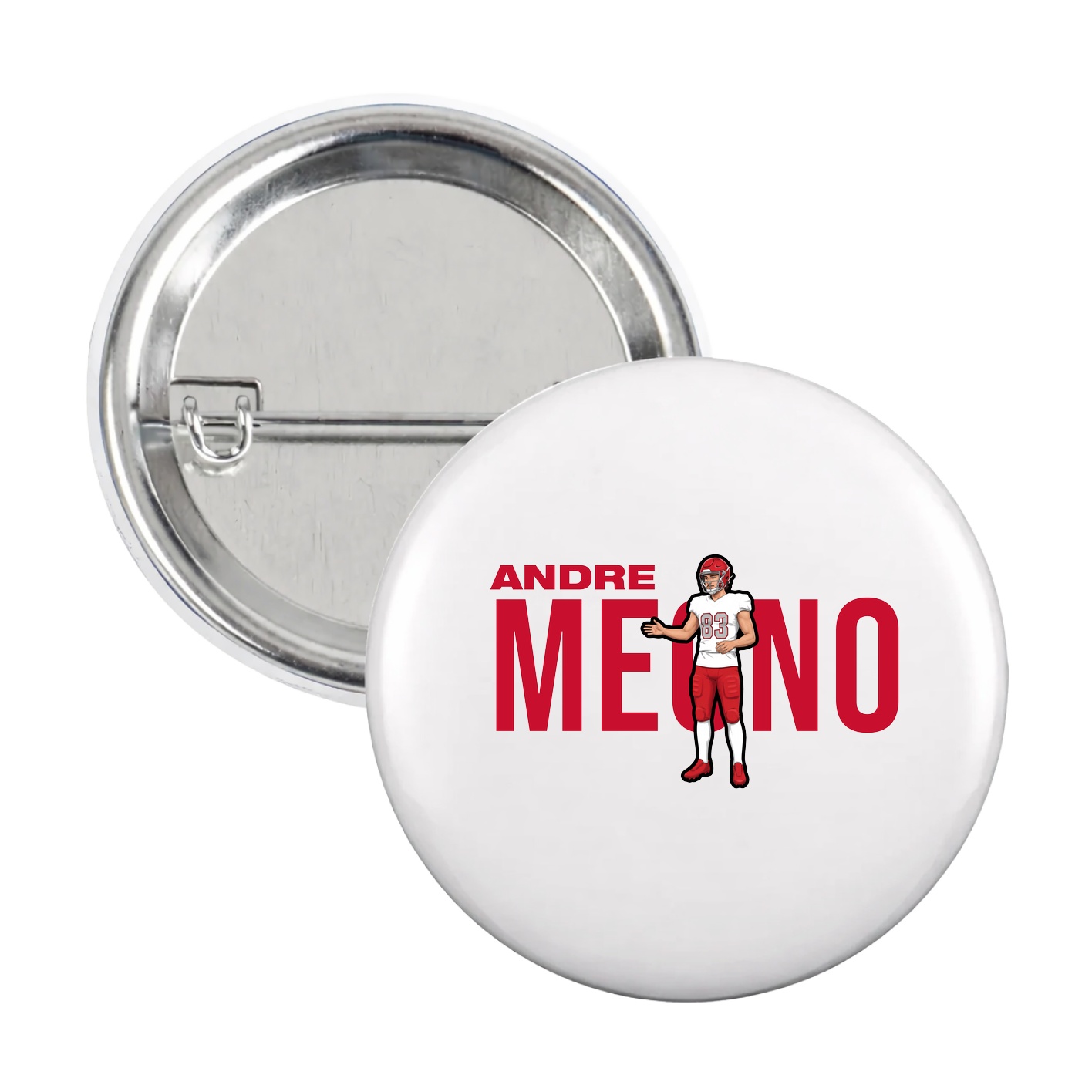 Game Day Button — Player Name in White