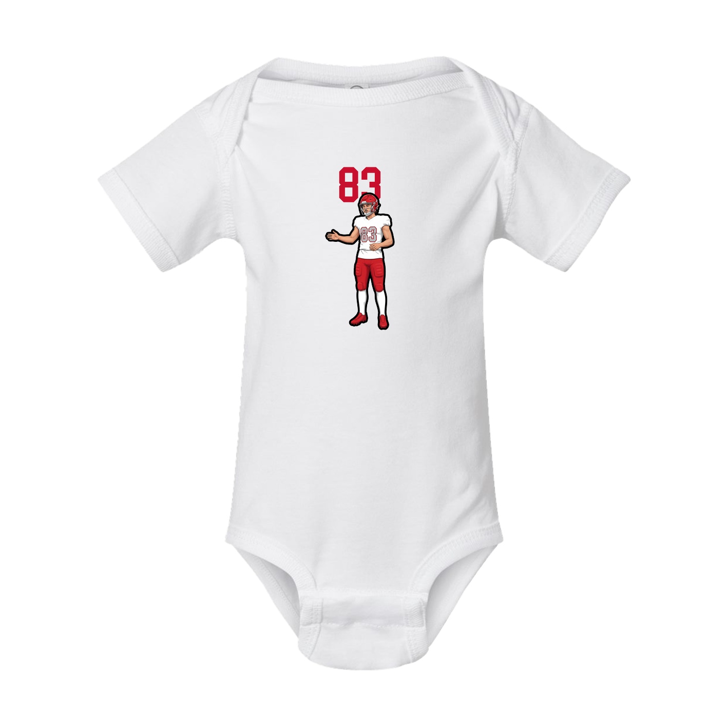 Baby Onesie — Number Top in White