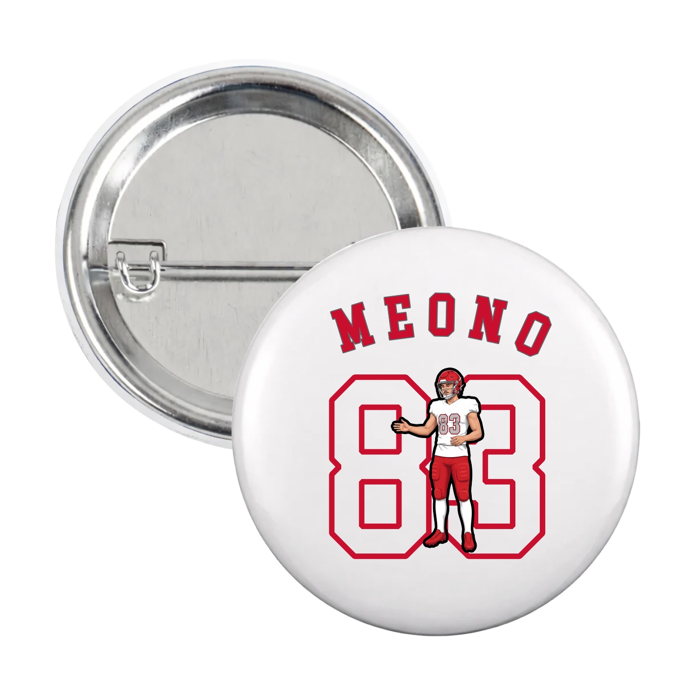 Game Day Button — Shirsey Arch in White