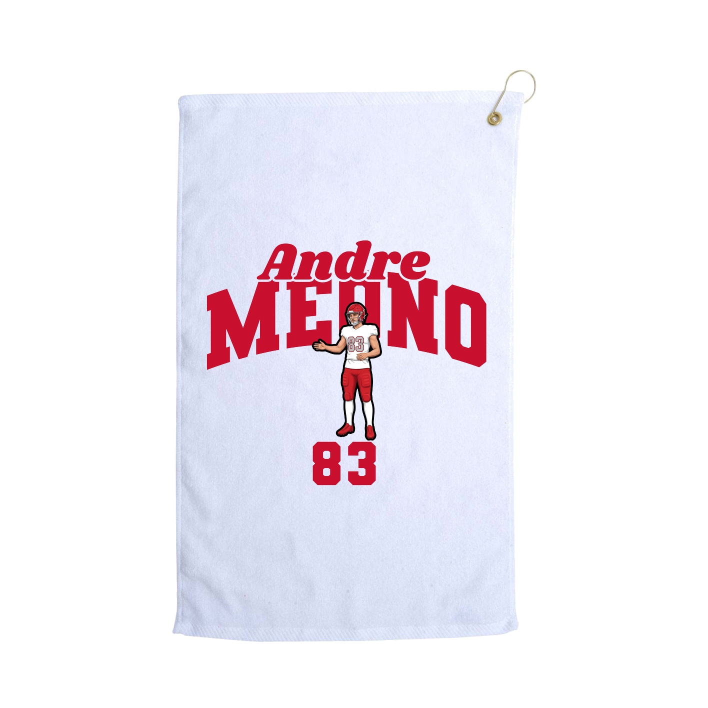 Golf Towel — Signature Arch in White