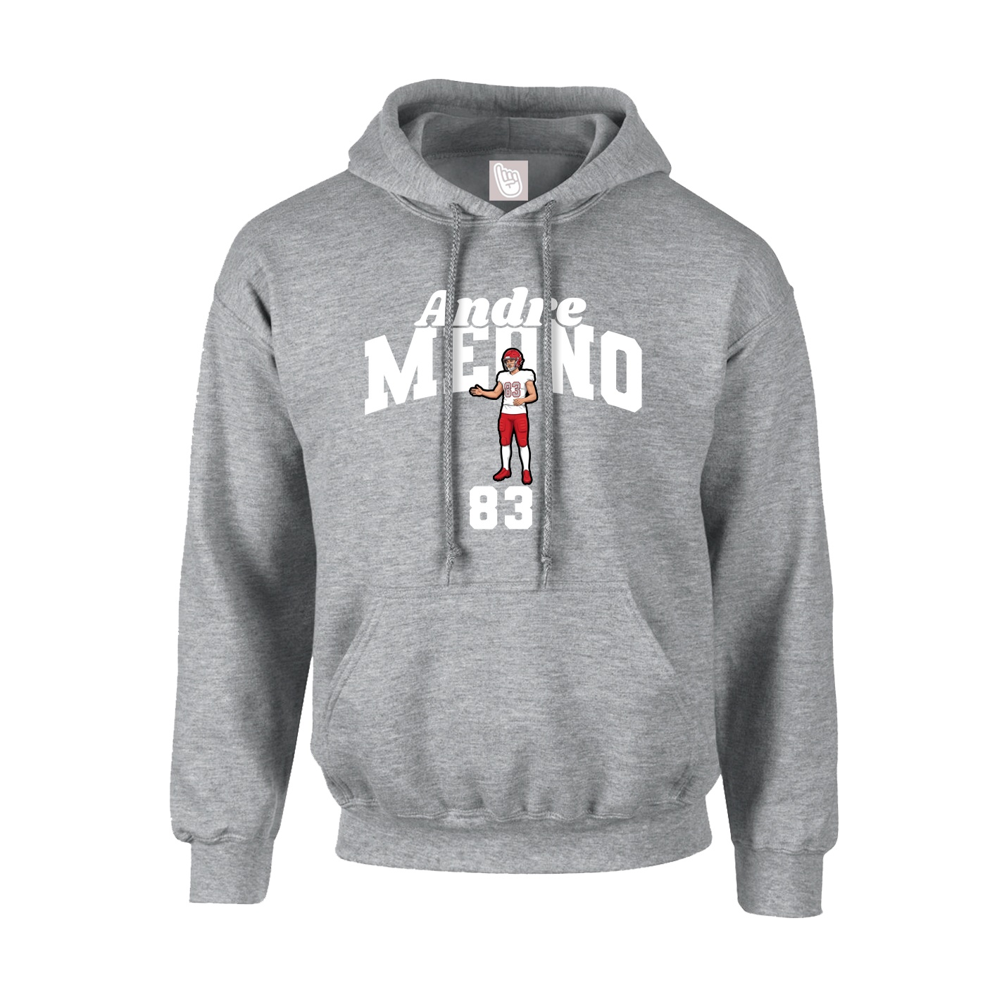 Hoodie — Signature Arch in Grey