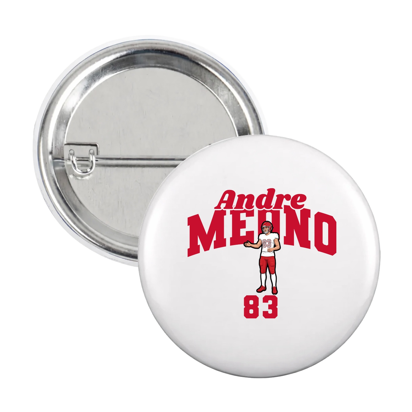 Game Day Button — Signature Arch in White