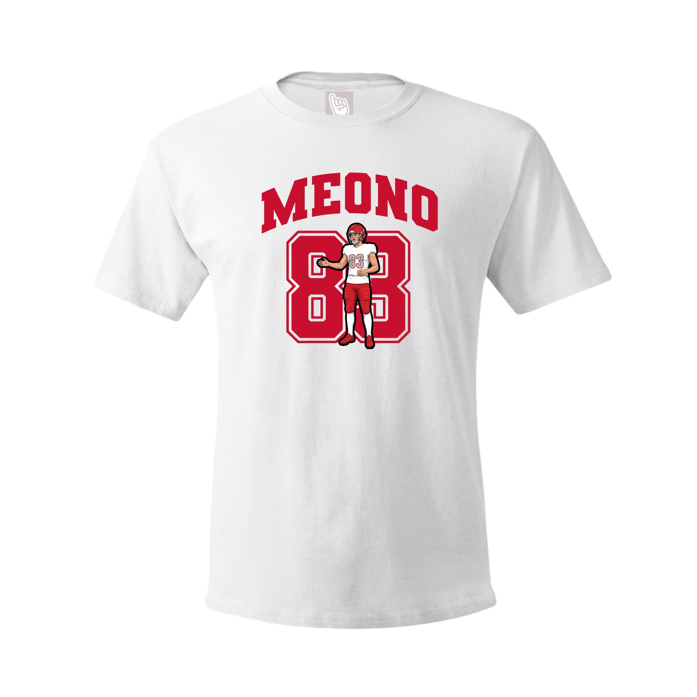 Youth Tee — Number in White