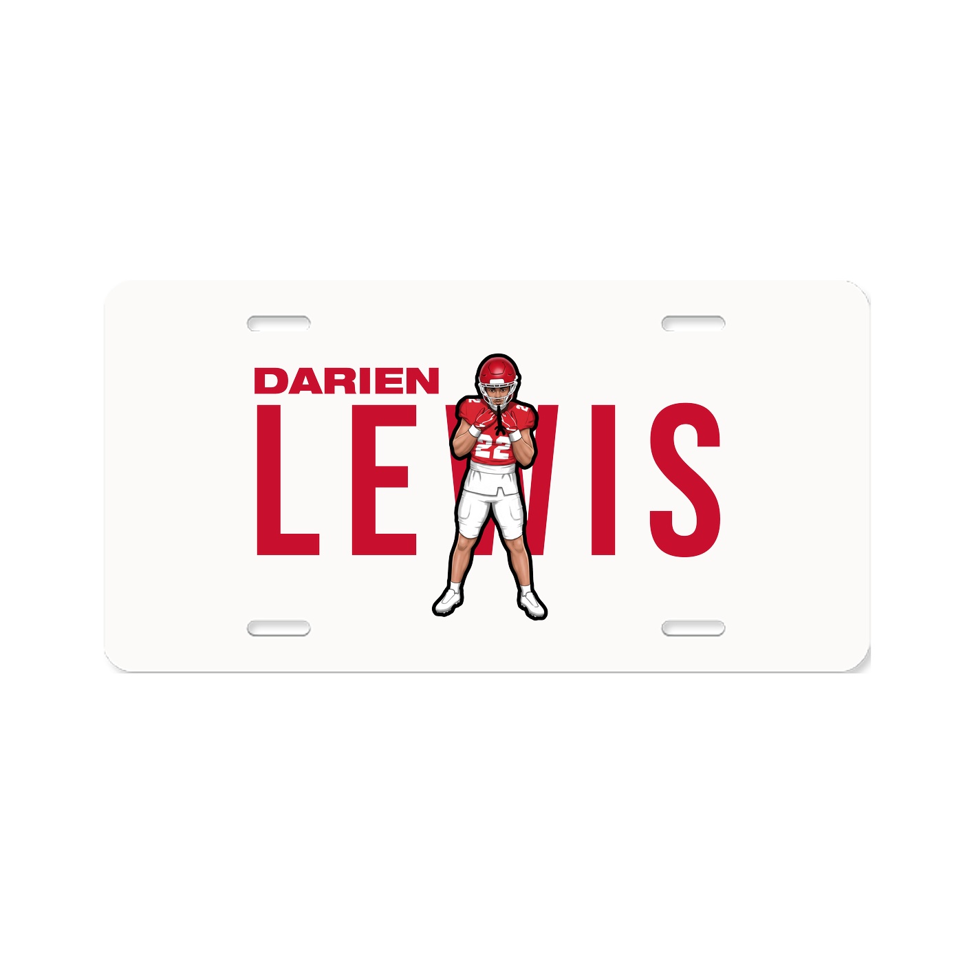 License Plate — Player Name in Classic