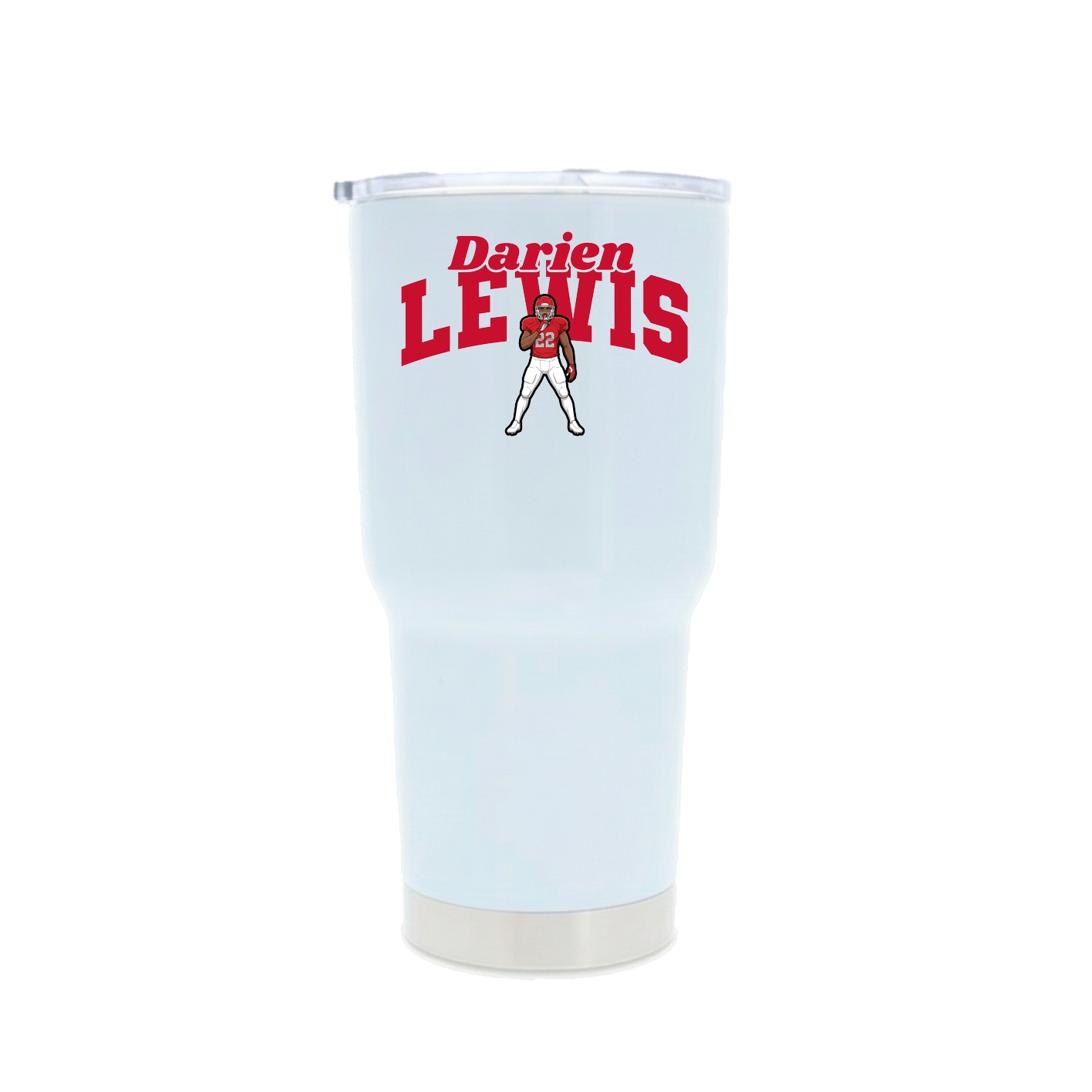 30oz Stainless Steel Tumbler — Signature Arch in White