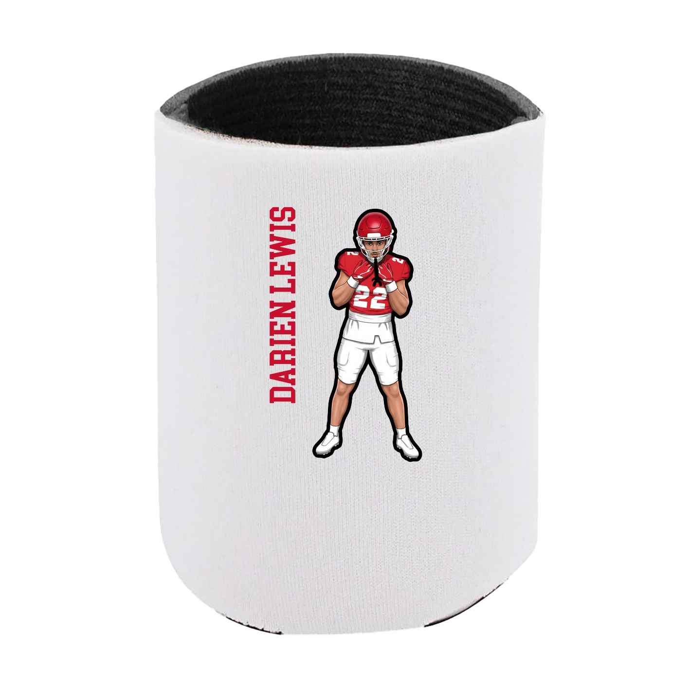 Can Holder — Name Vertical in White
