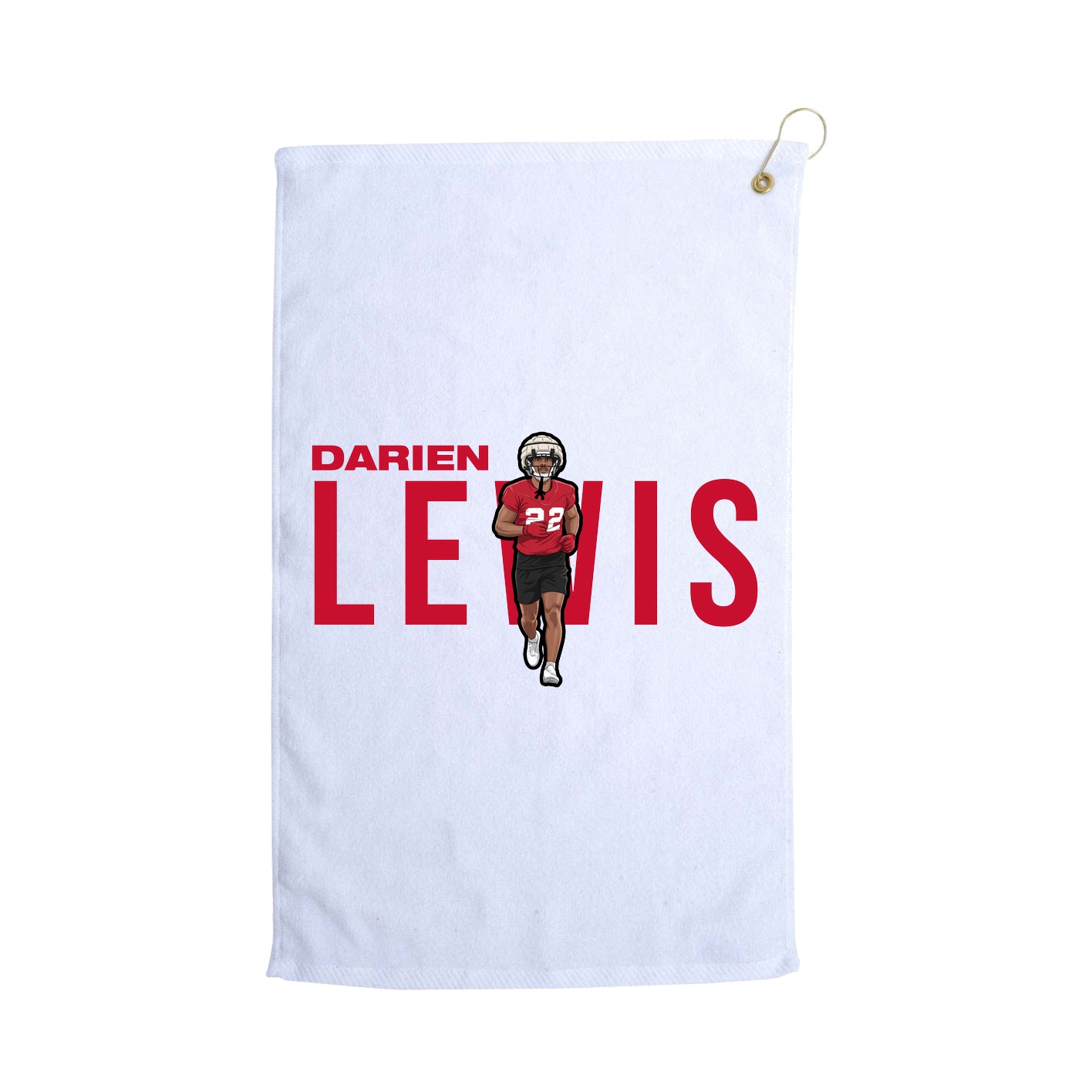 Golf Towel — Player Name in White