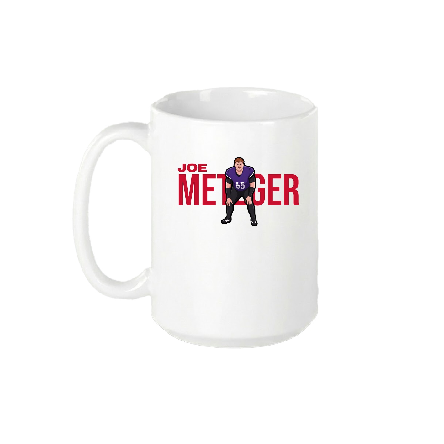 15oz Coffee Mug — Player Name in White