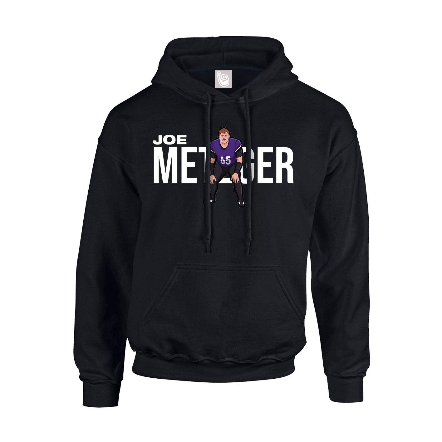 Hoodie — Player Name in Black