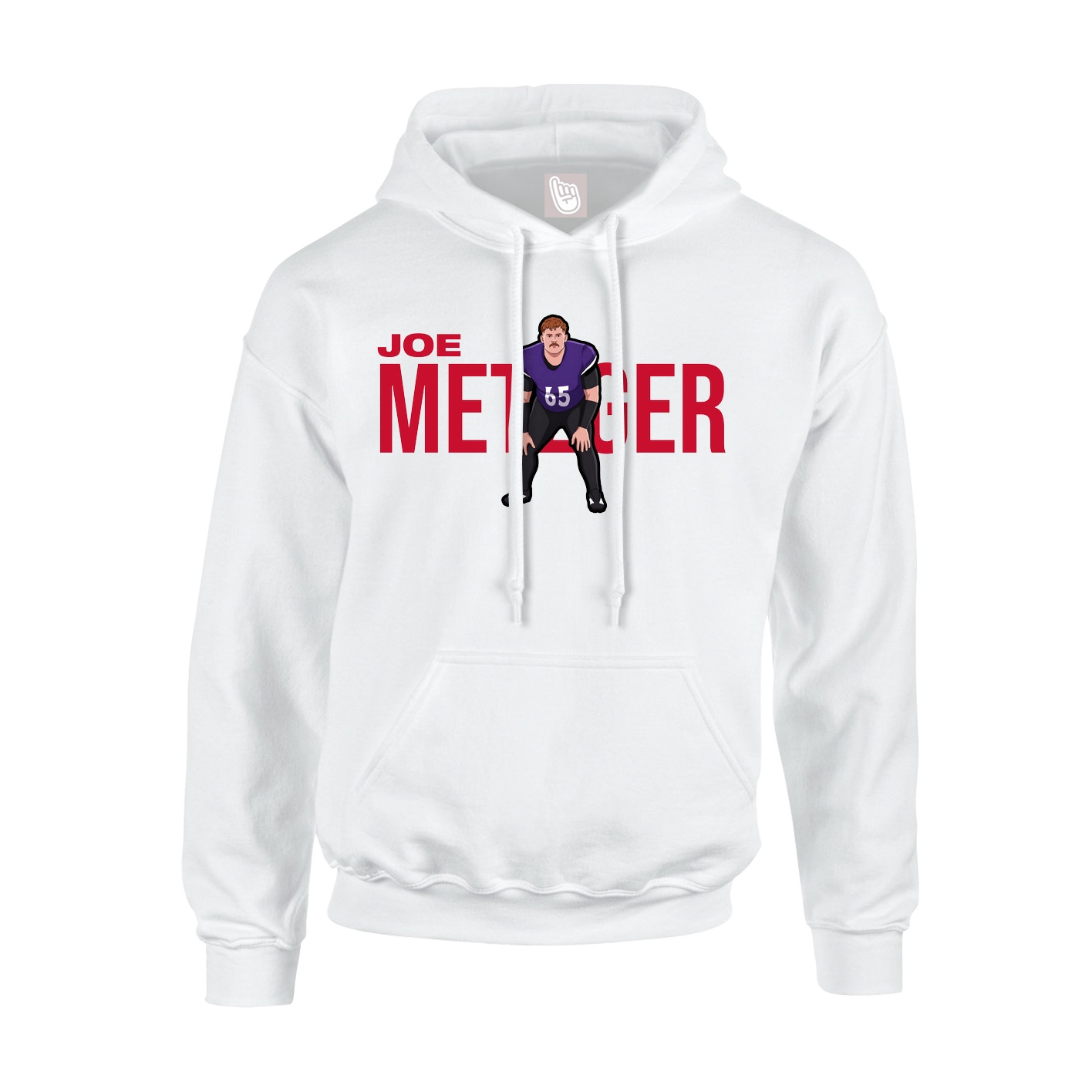 Youth Hoodie — Player Name in White