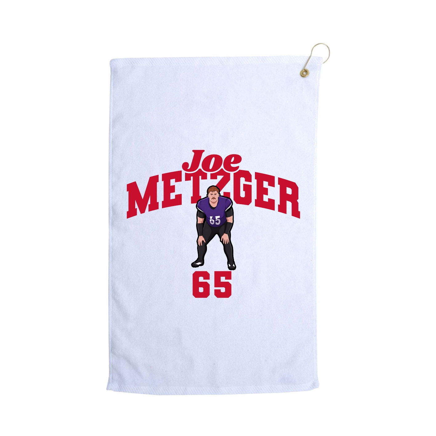 Golf Towel — Signature Arch in White