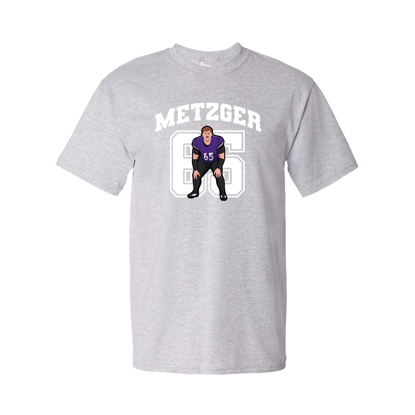 Youth Tee — Number in Grey