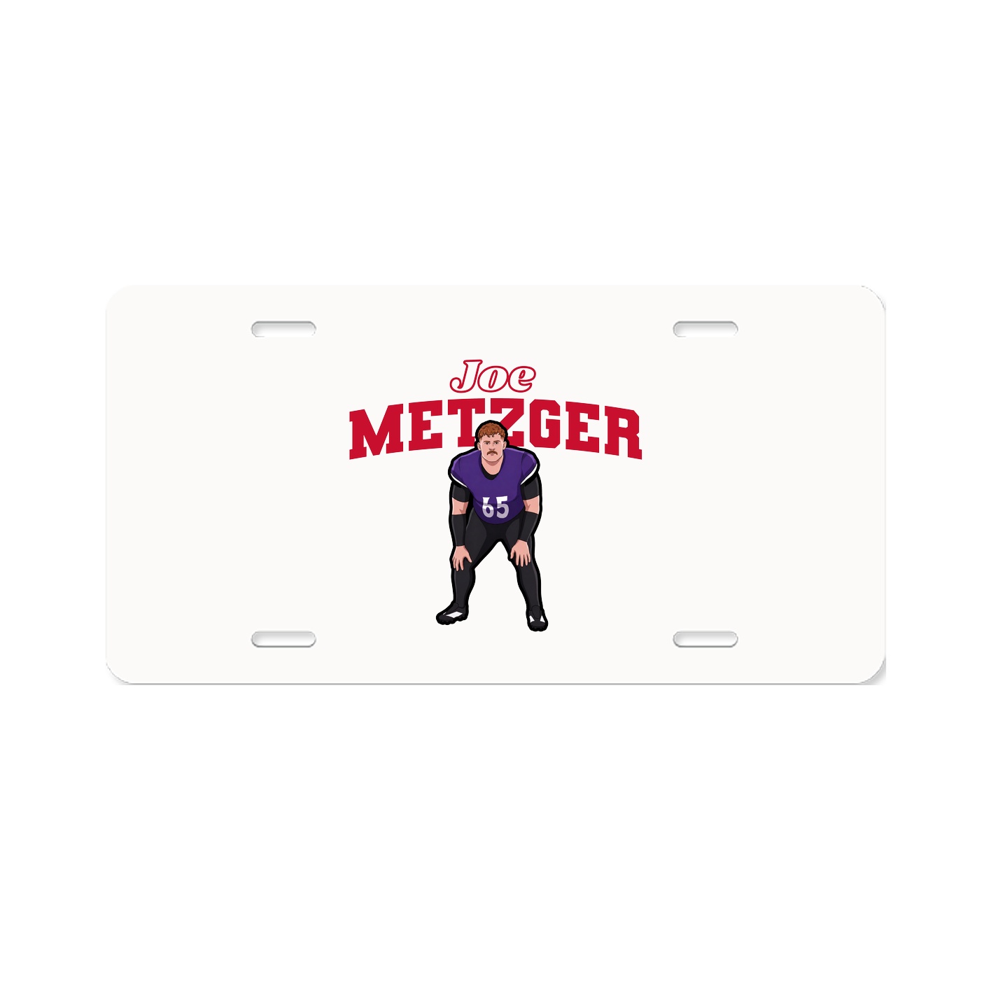 License Plate — Name Arch in Classic