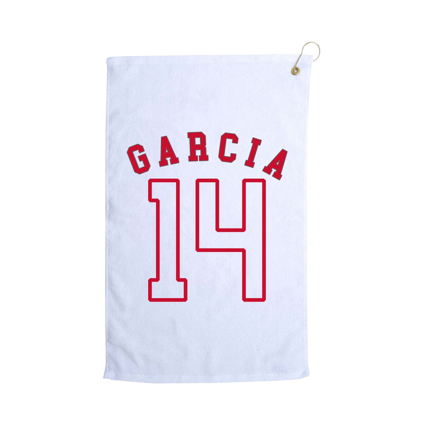 Golf Towel — Shirsey Arch in White