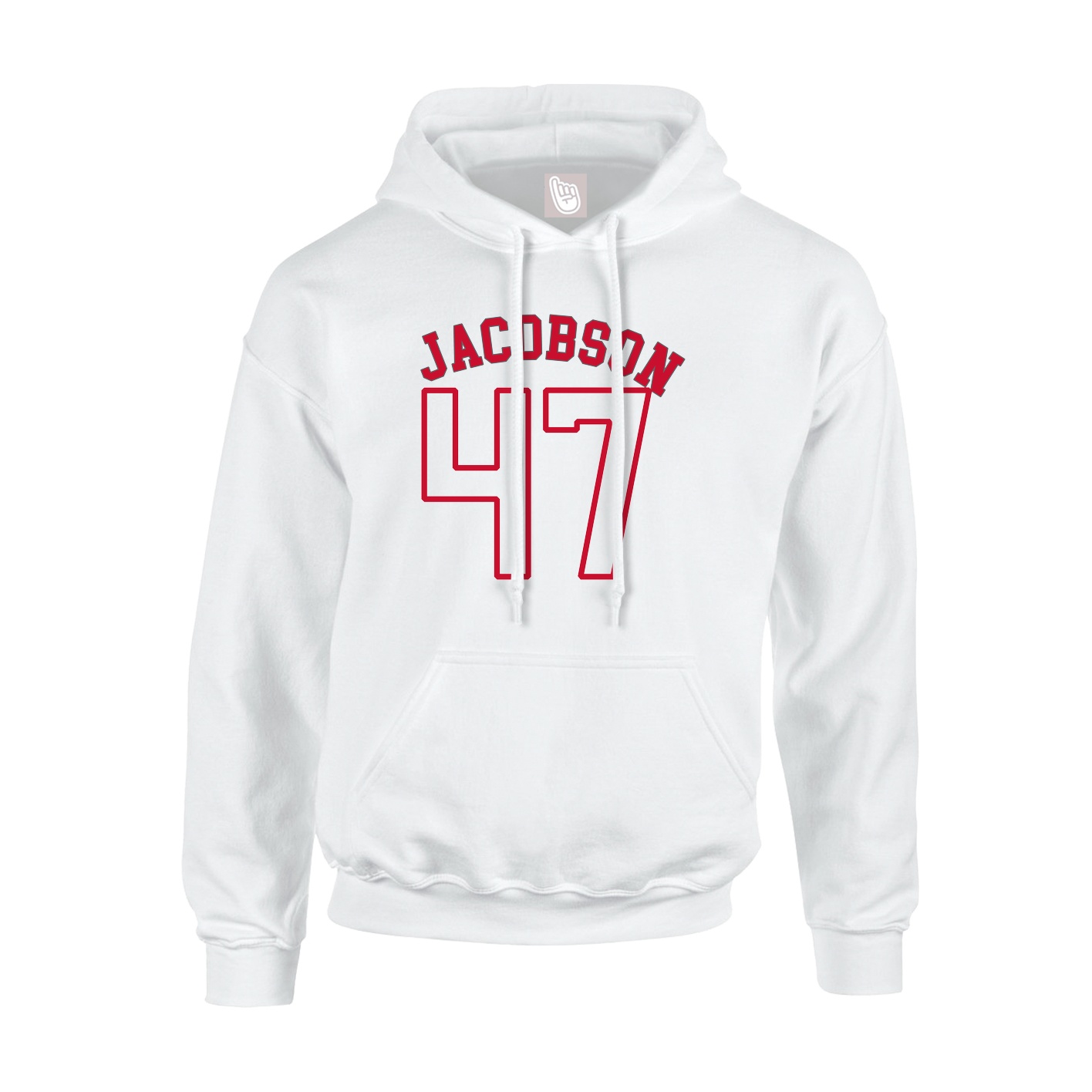 Youth Hoodie — Shirsey Arch in White