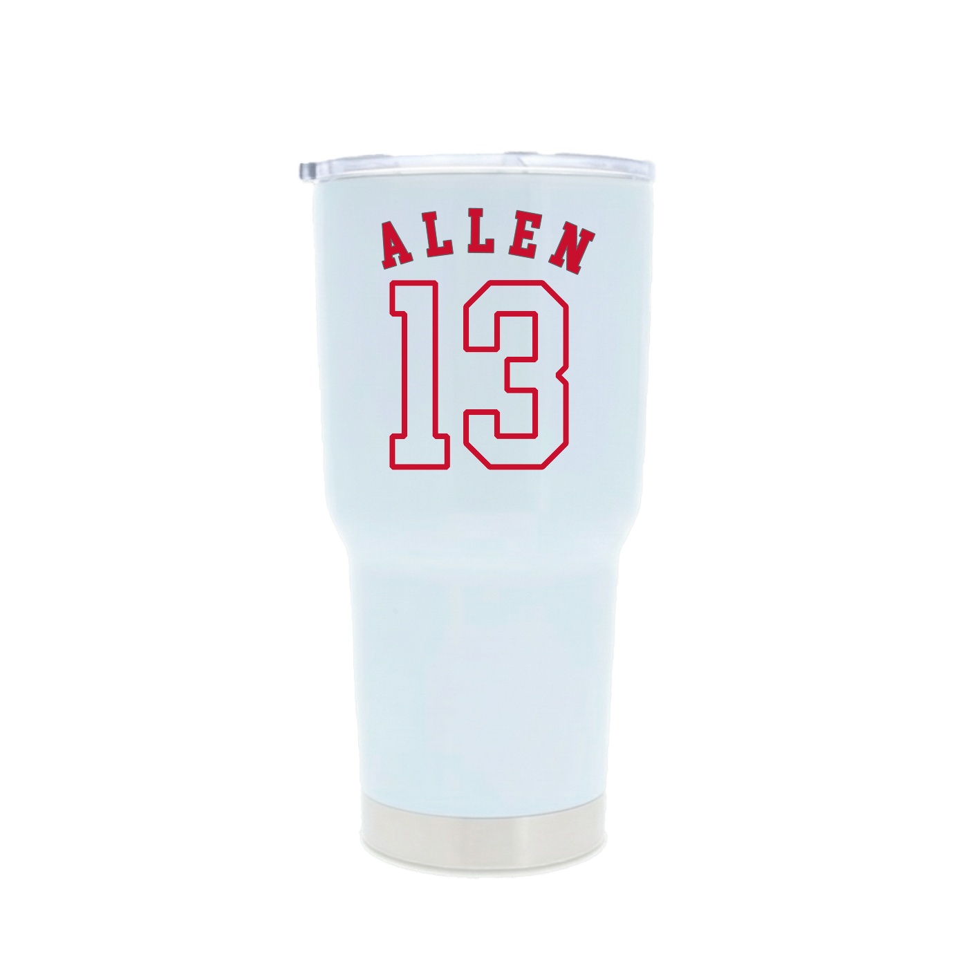 30oz Stainless Steel Tumbler — Shirsey Arch in White