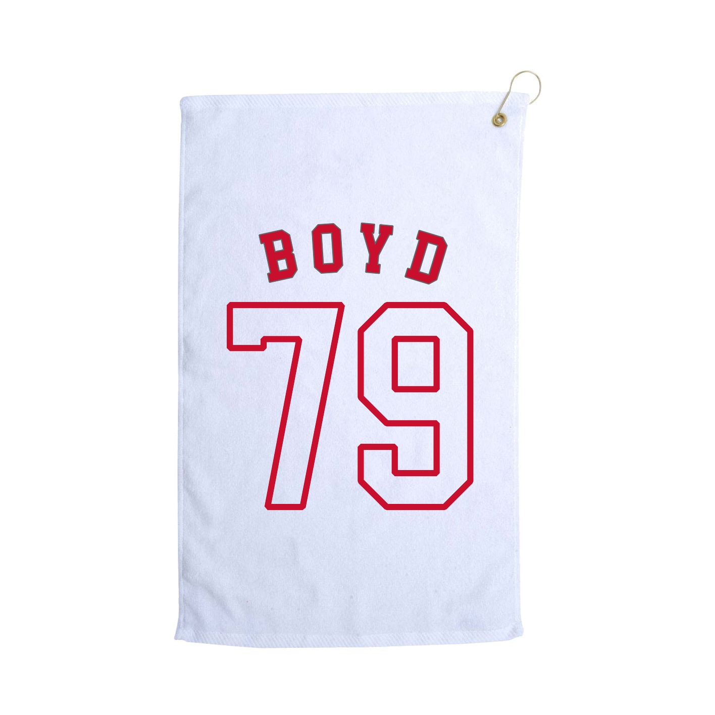 Golf Towel — Shirsey Arch in White