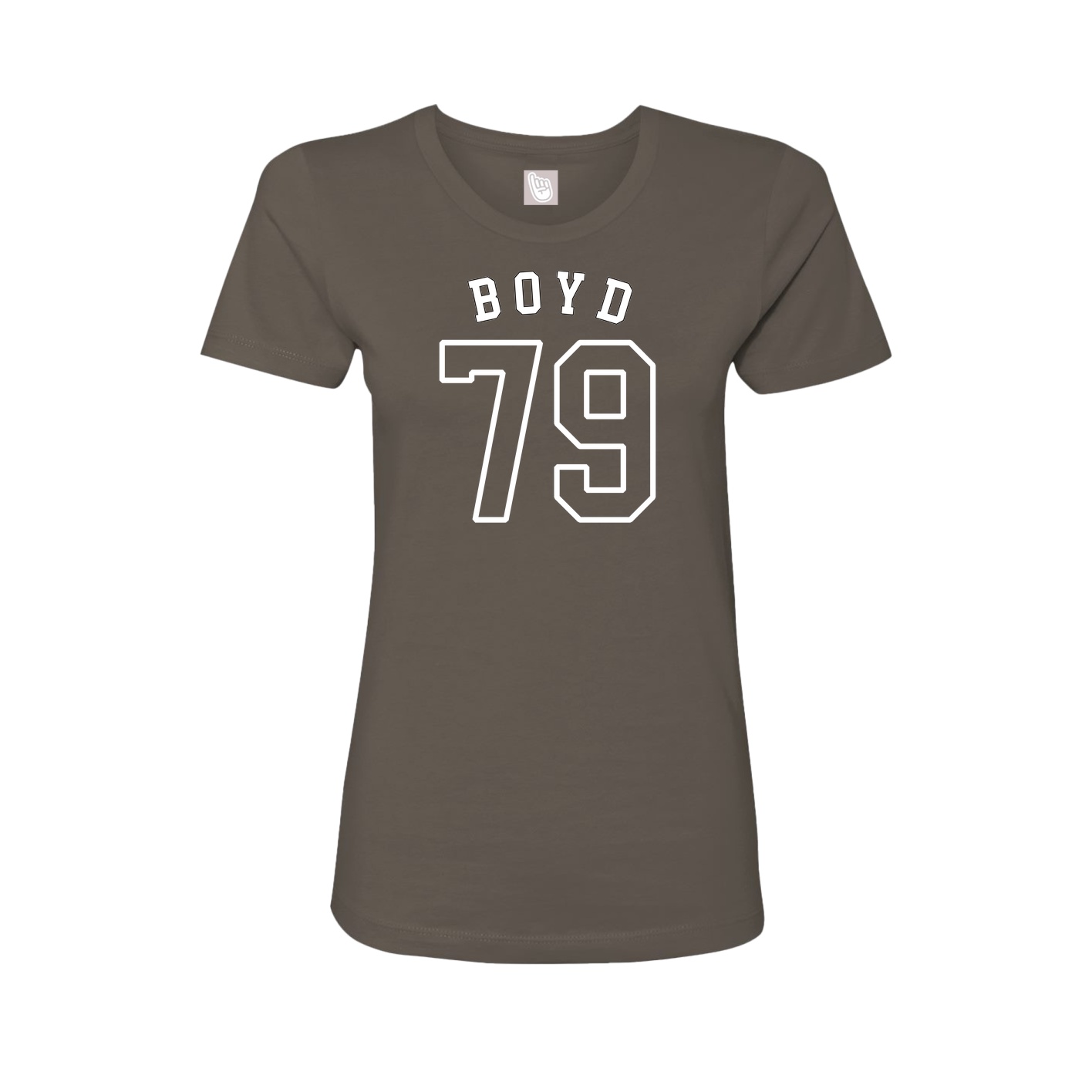 Fitted Women's Tee — Shirsey Arch in Grey