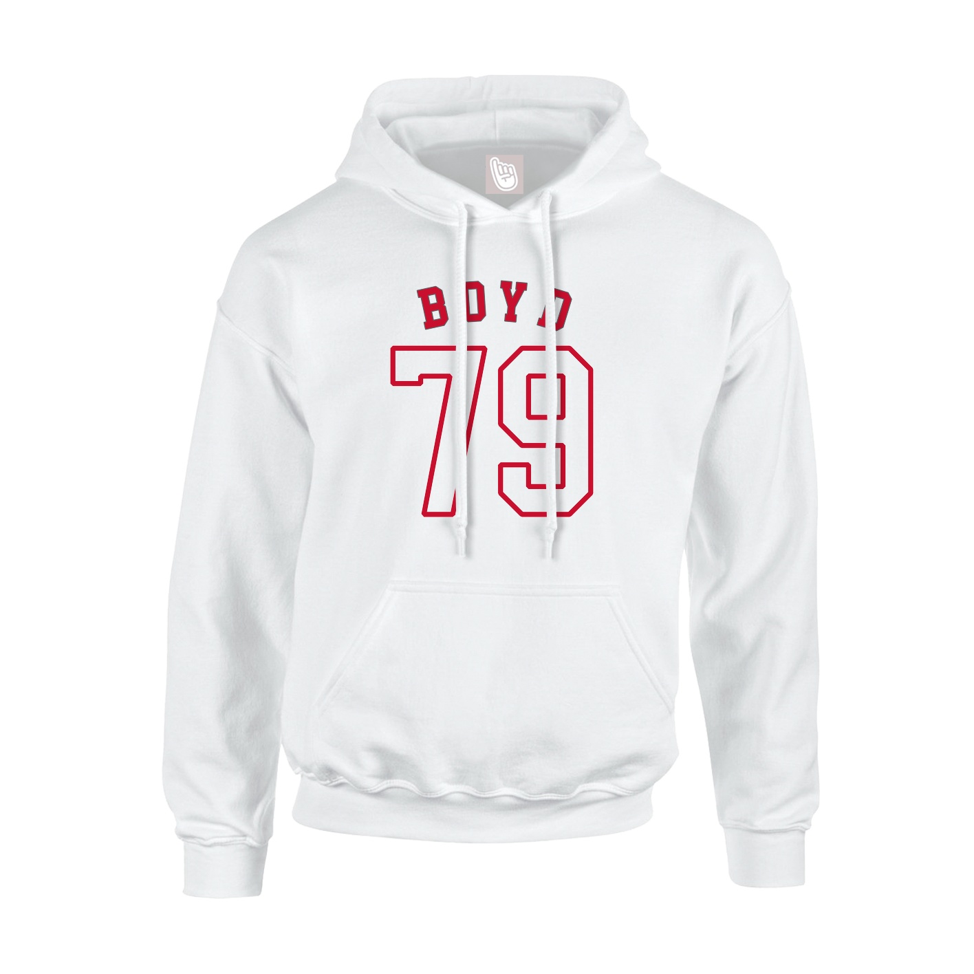 Youth Hoodie — Shirsey Arch in White