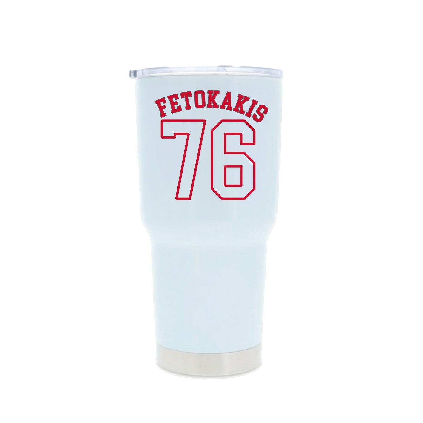 30oz Stainless Steel Tumbler — Shirsey Arch in White