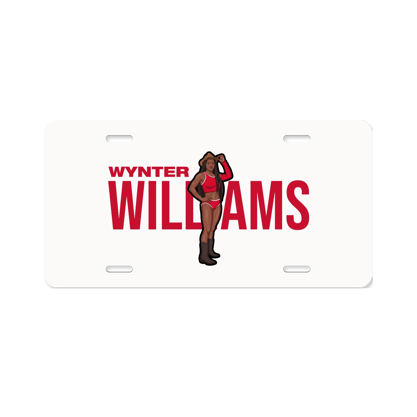 License Plate — Player Name in Classic