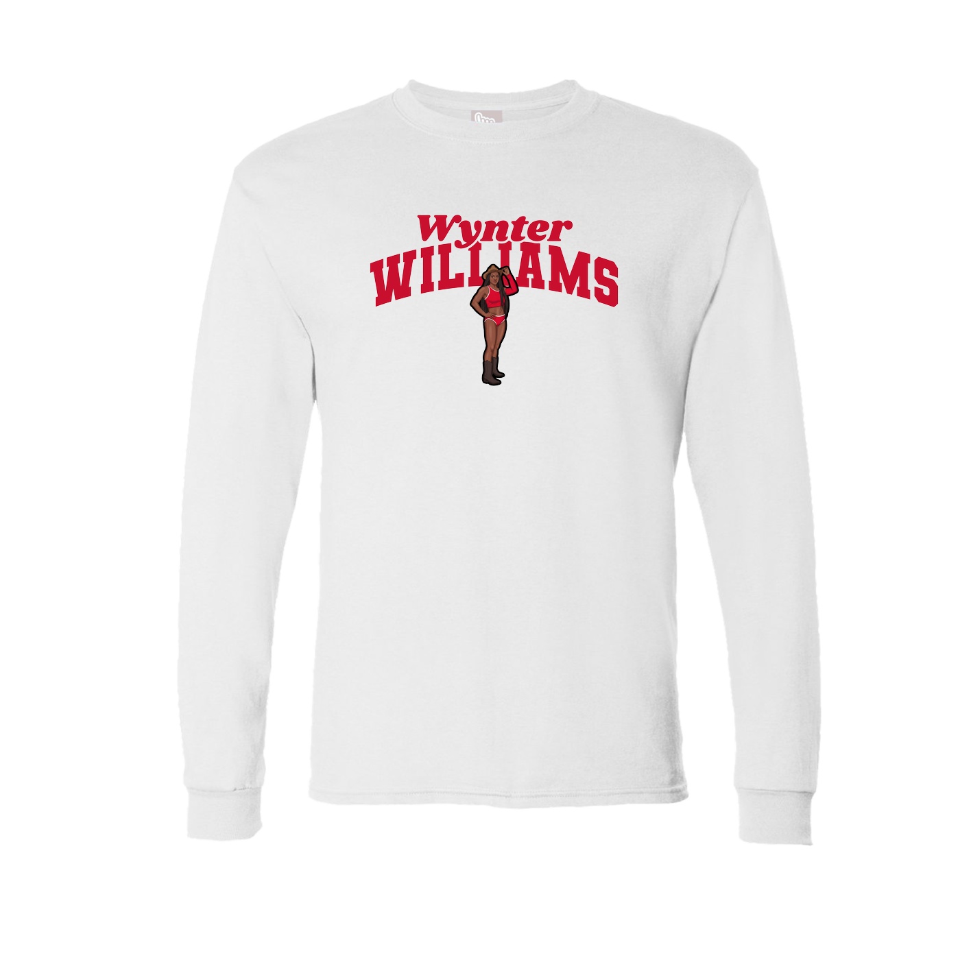 Long Sleeve Tee — Signature Arch in White