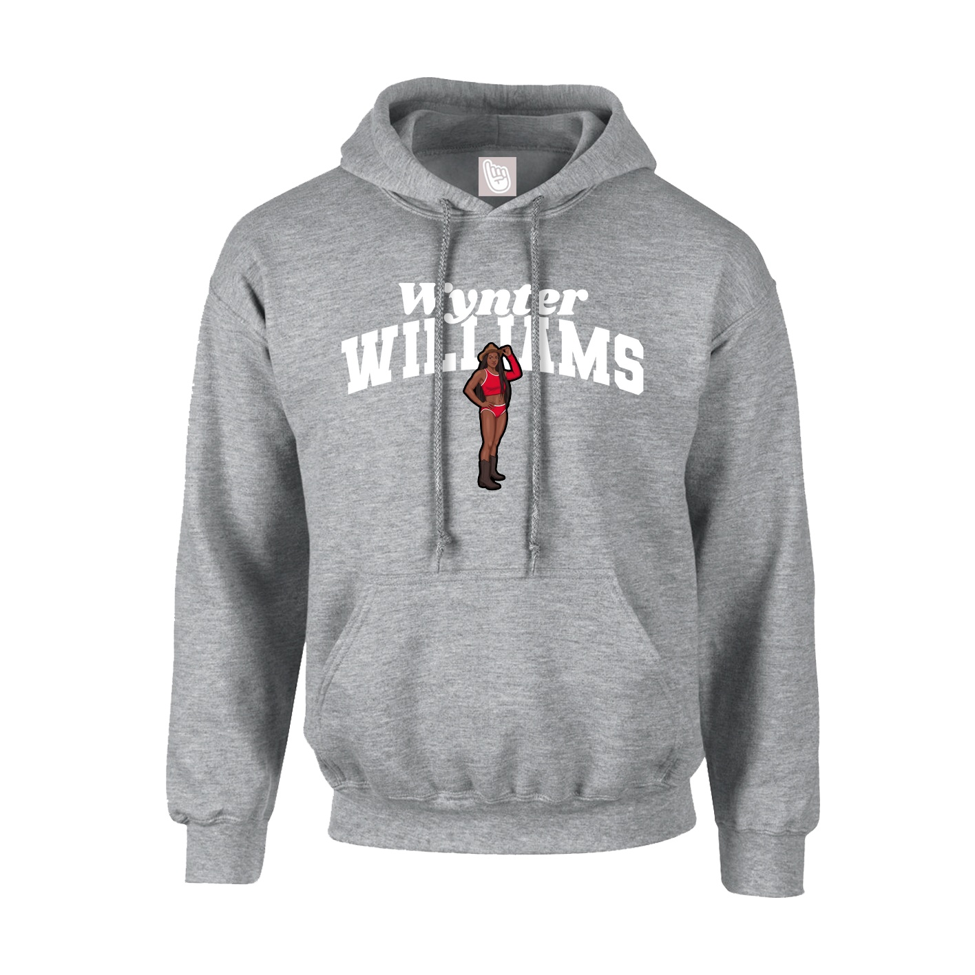 Youth Hoodie — Signature Arch in Grey