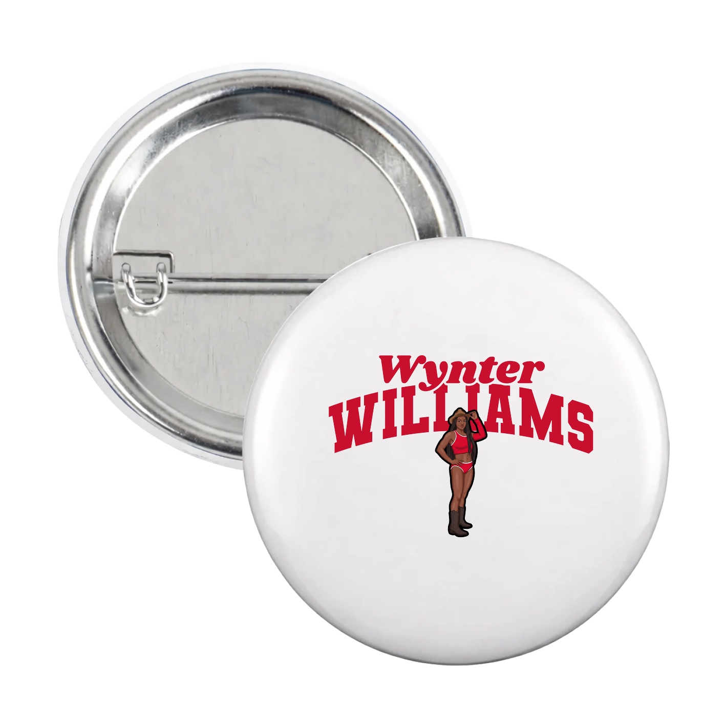 Game Day Button — Signature Arch in White