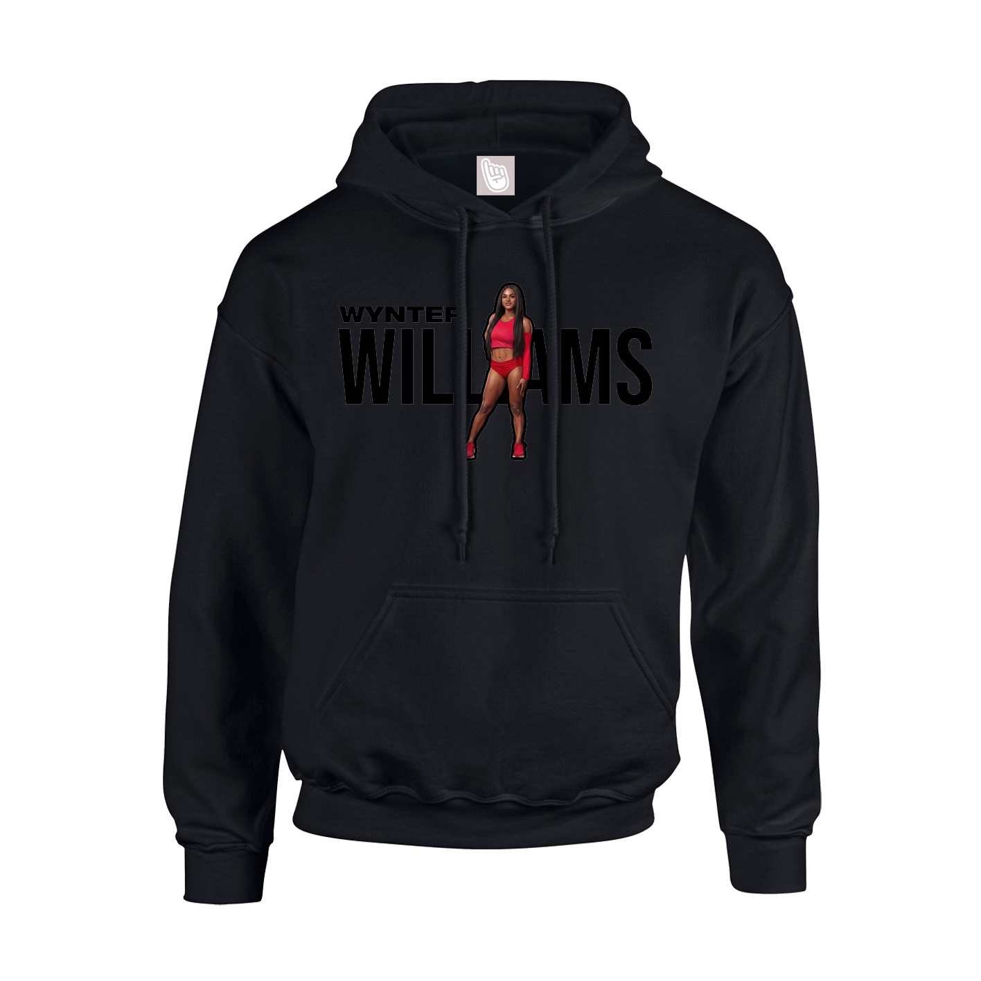 Youth Hoodie — Player Name in Black