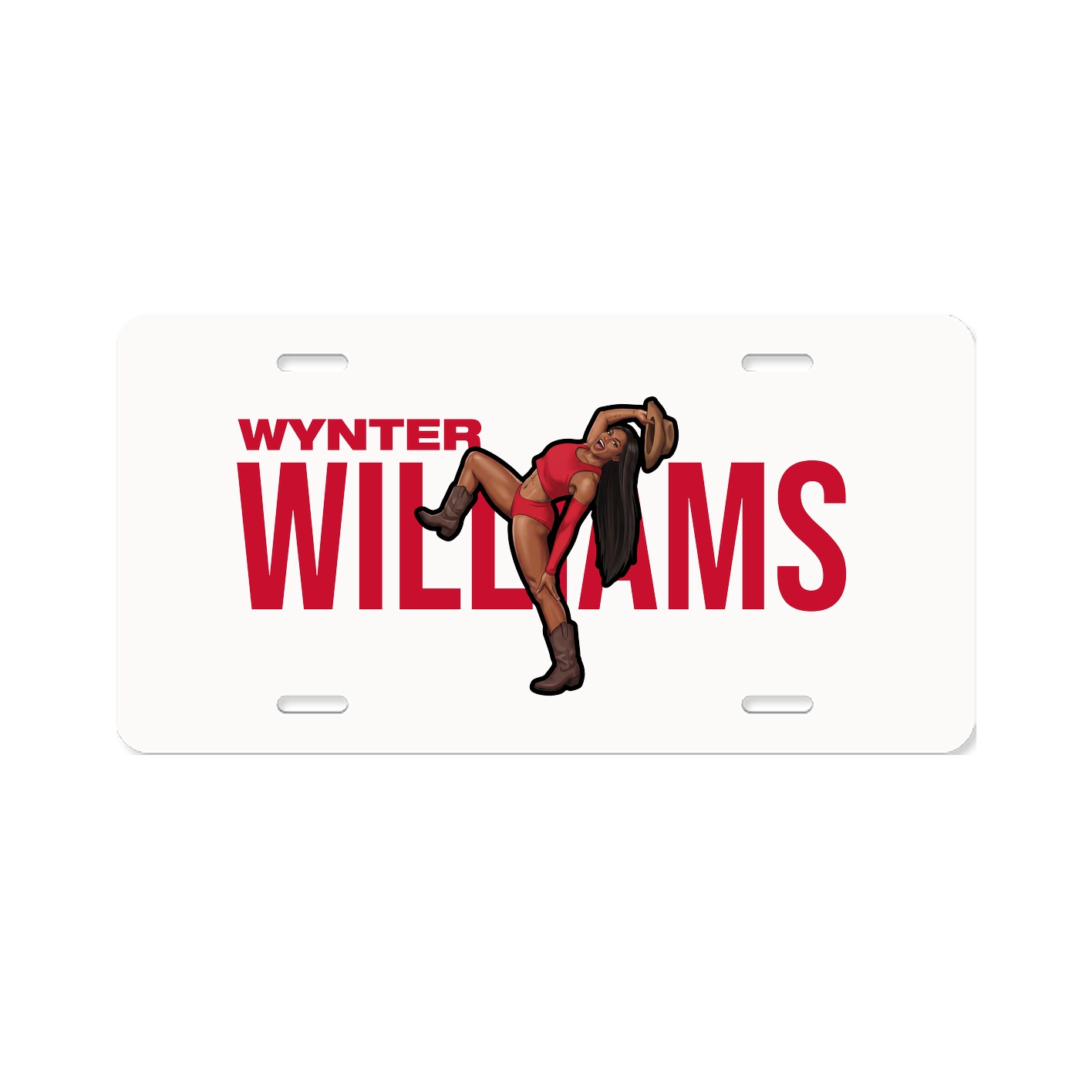 License Plate — Player Name in Classic