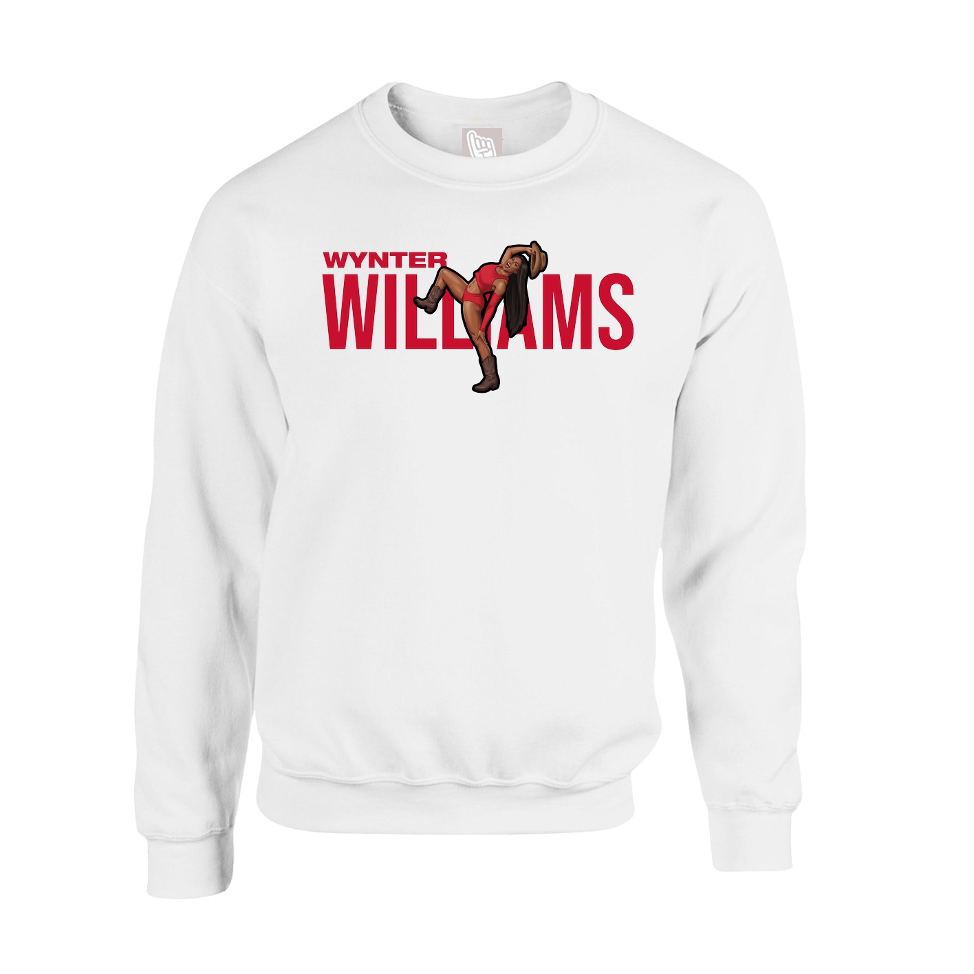 Fleece Crew — Player Name in White