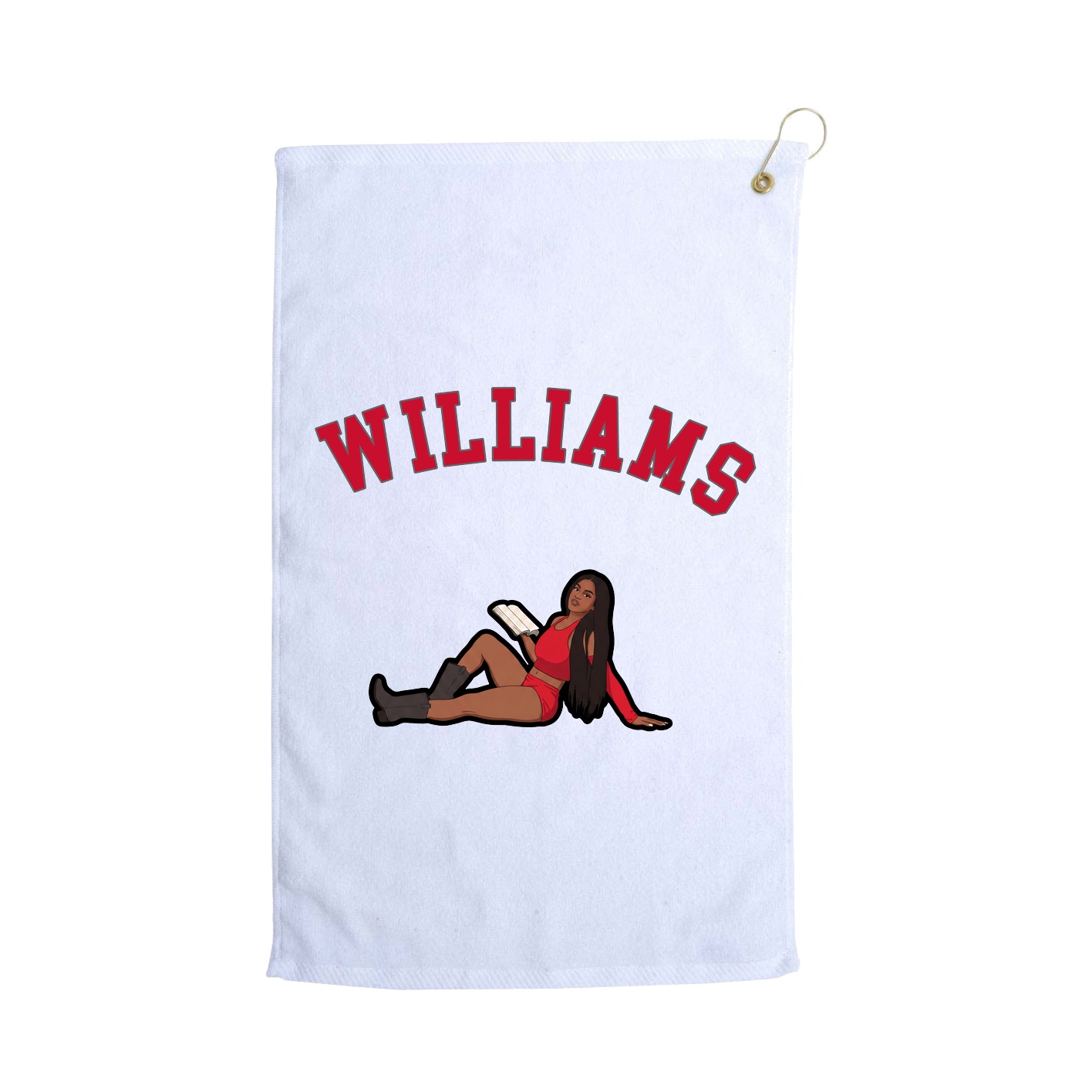Golf Towel — Shirsey Arch in White