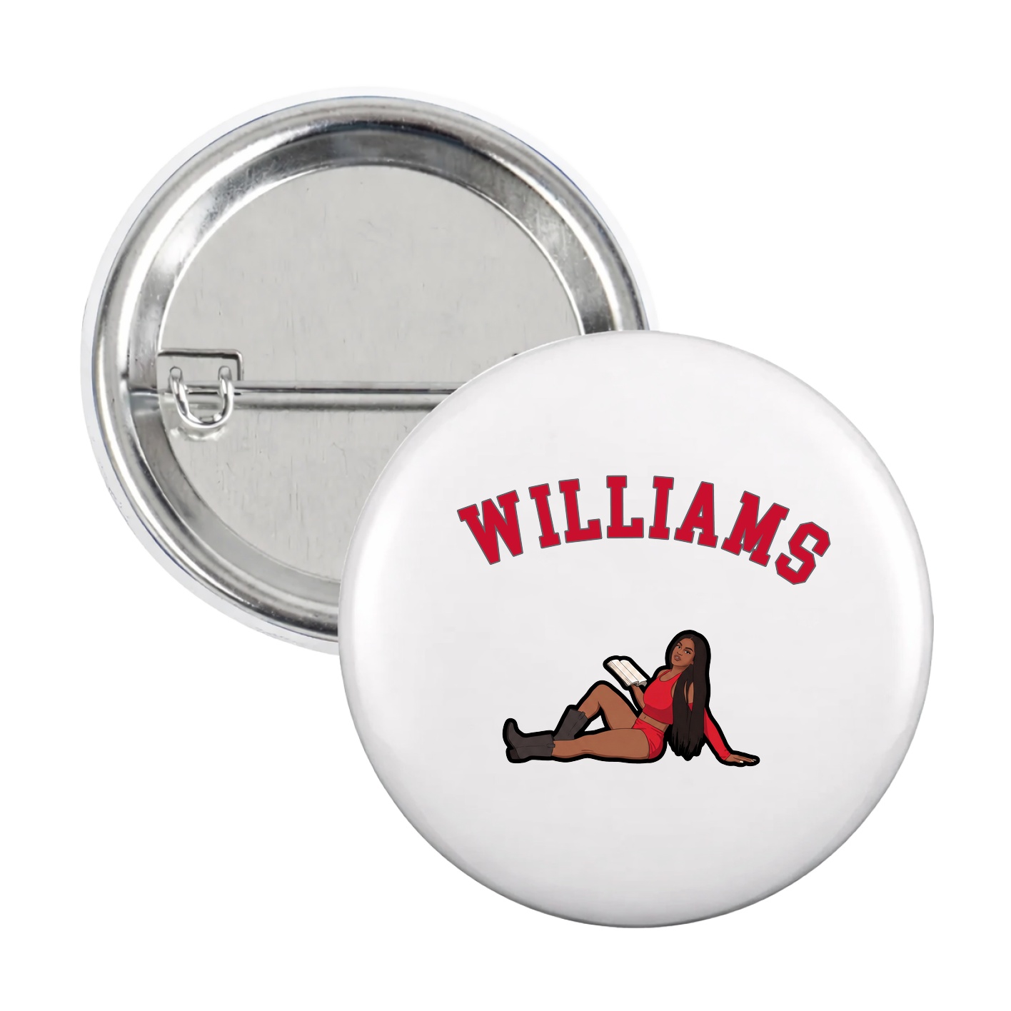 Game Day Button — Shirsey Arch in White
