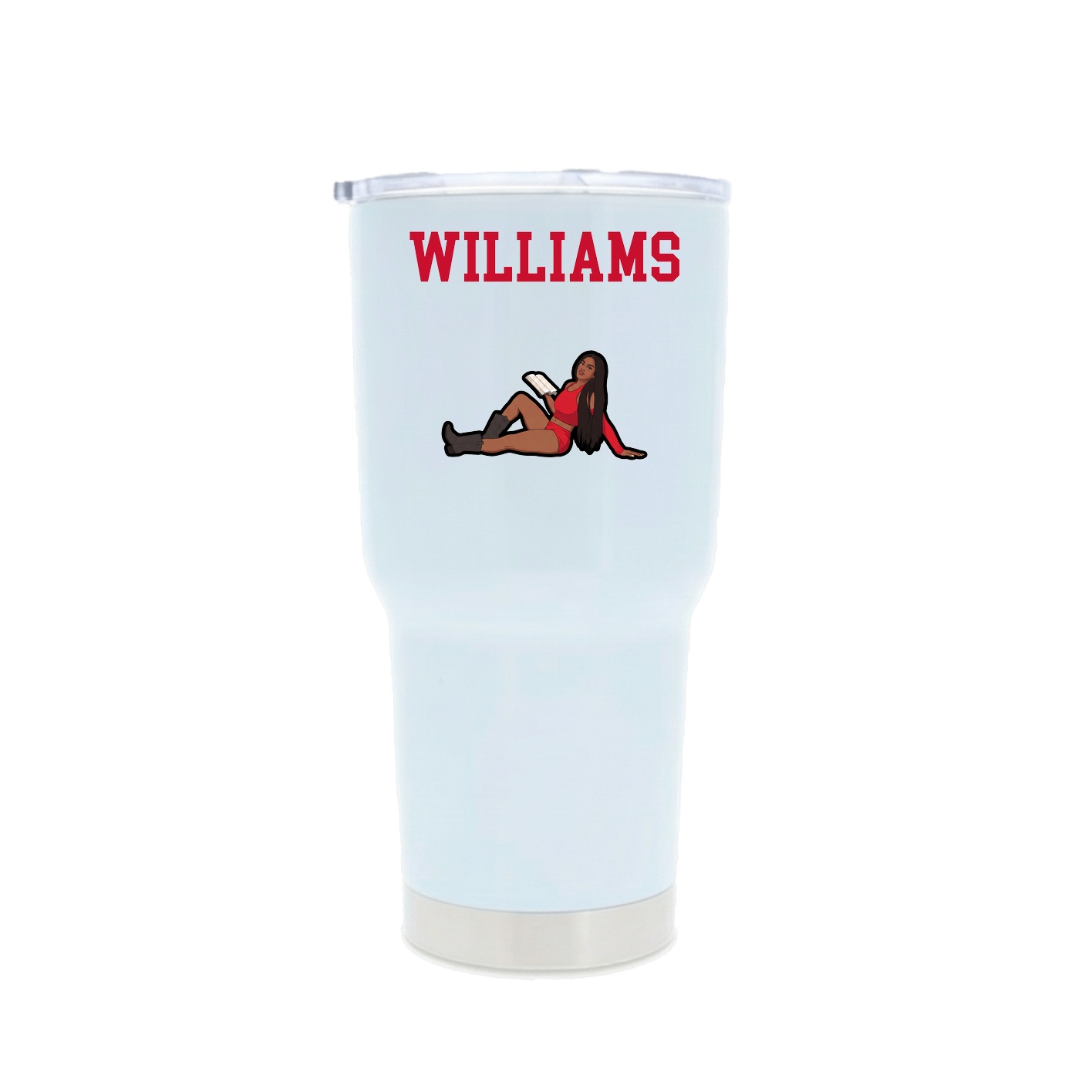 30oz Stainless Steel Tumbler — Shirsey in White