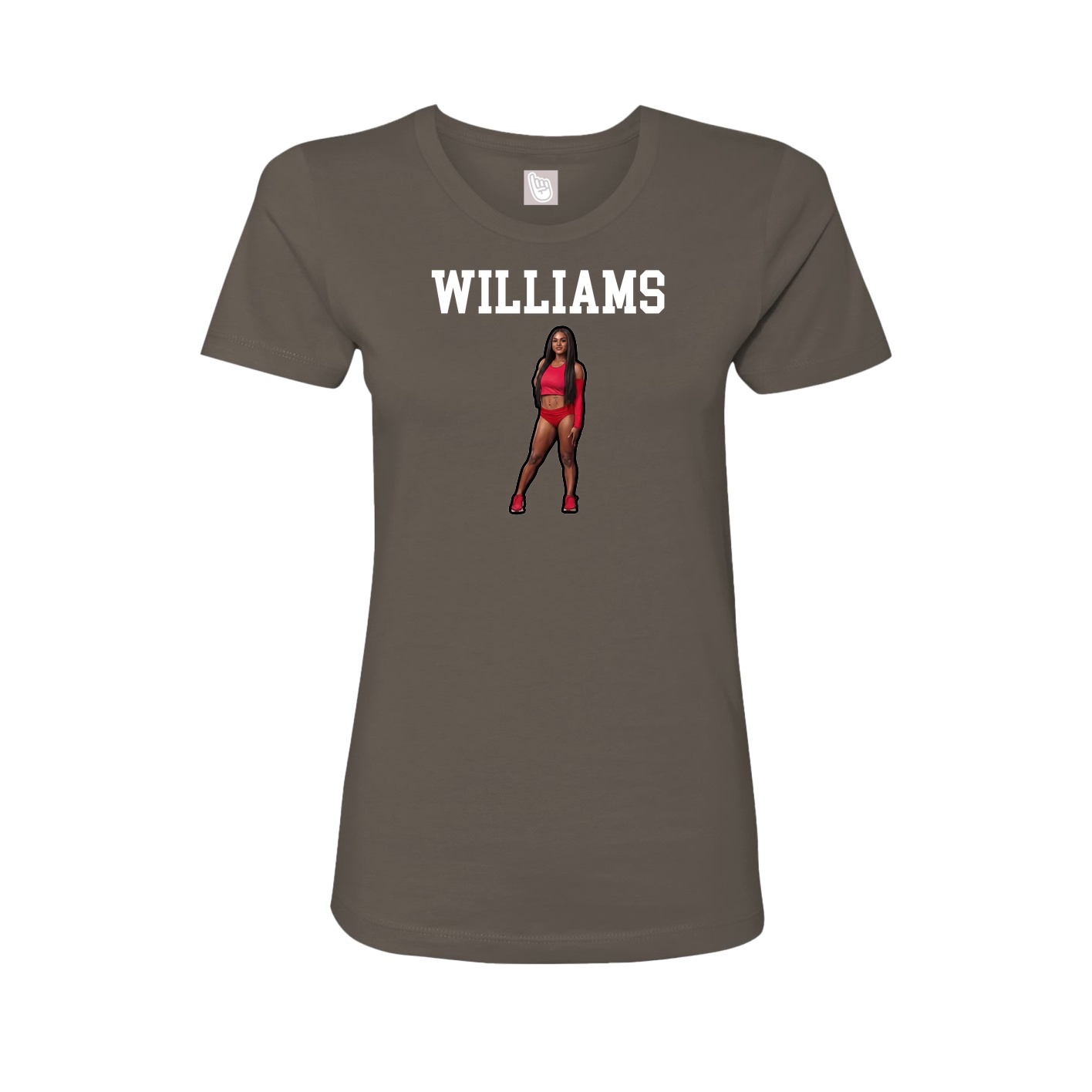 Fitted Women's Tee — Shirsey in Grey