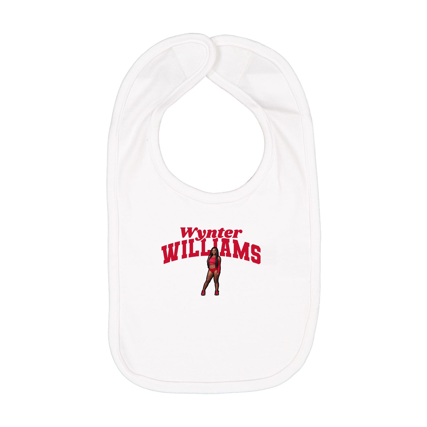 Infant Bib — Signature Arch in White