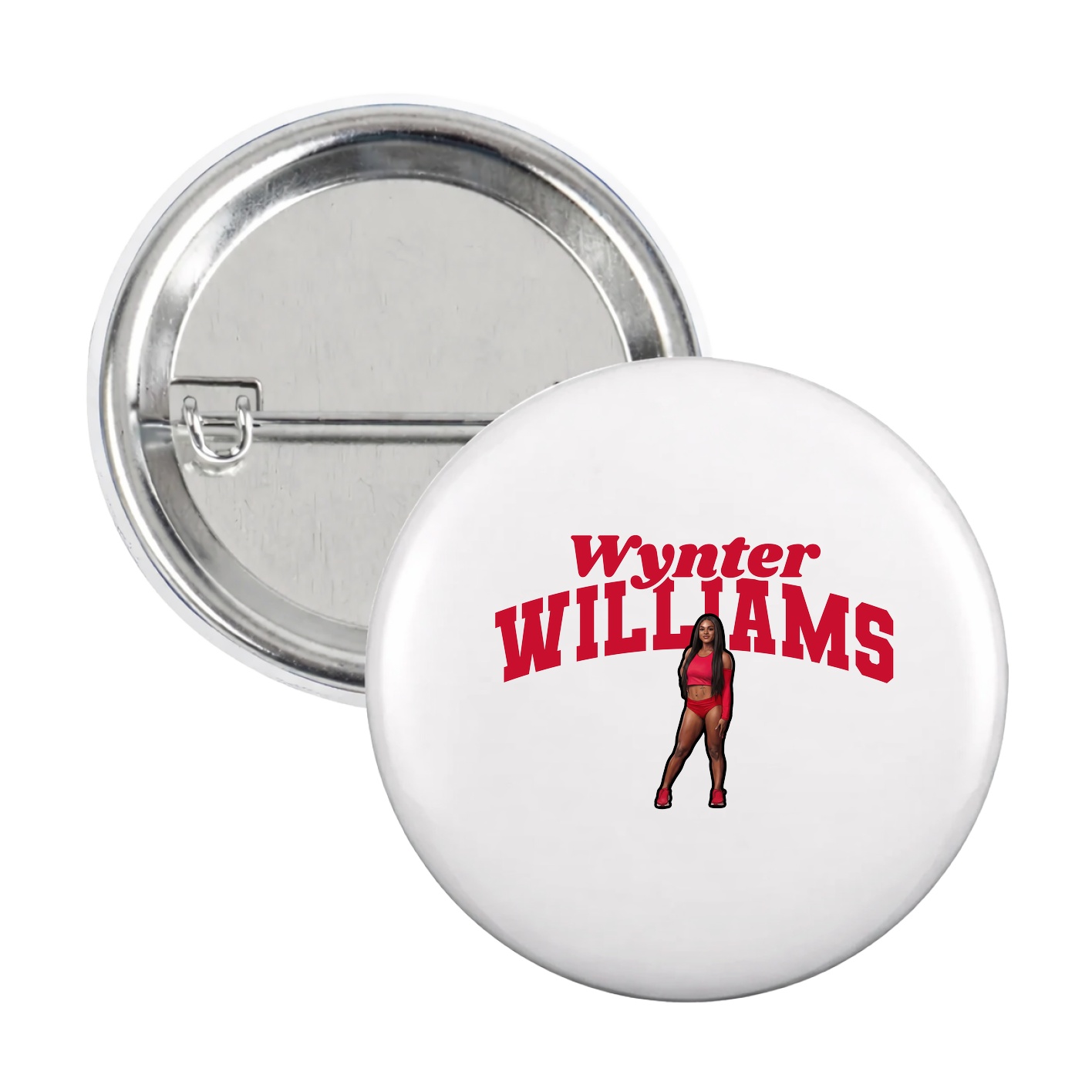 Game Day Button — Signature Arch in White