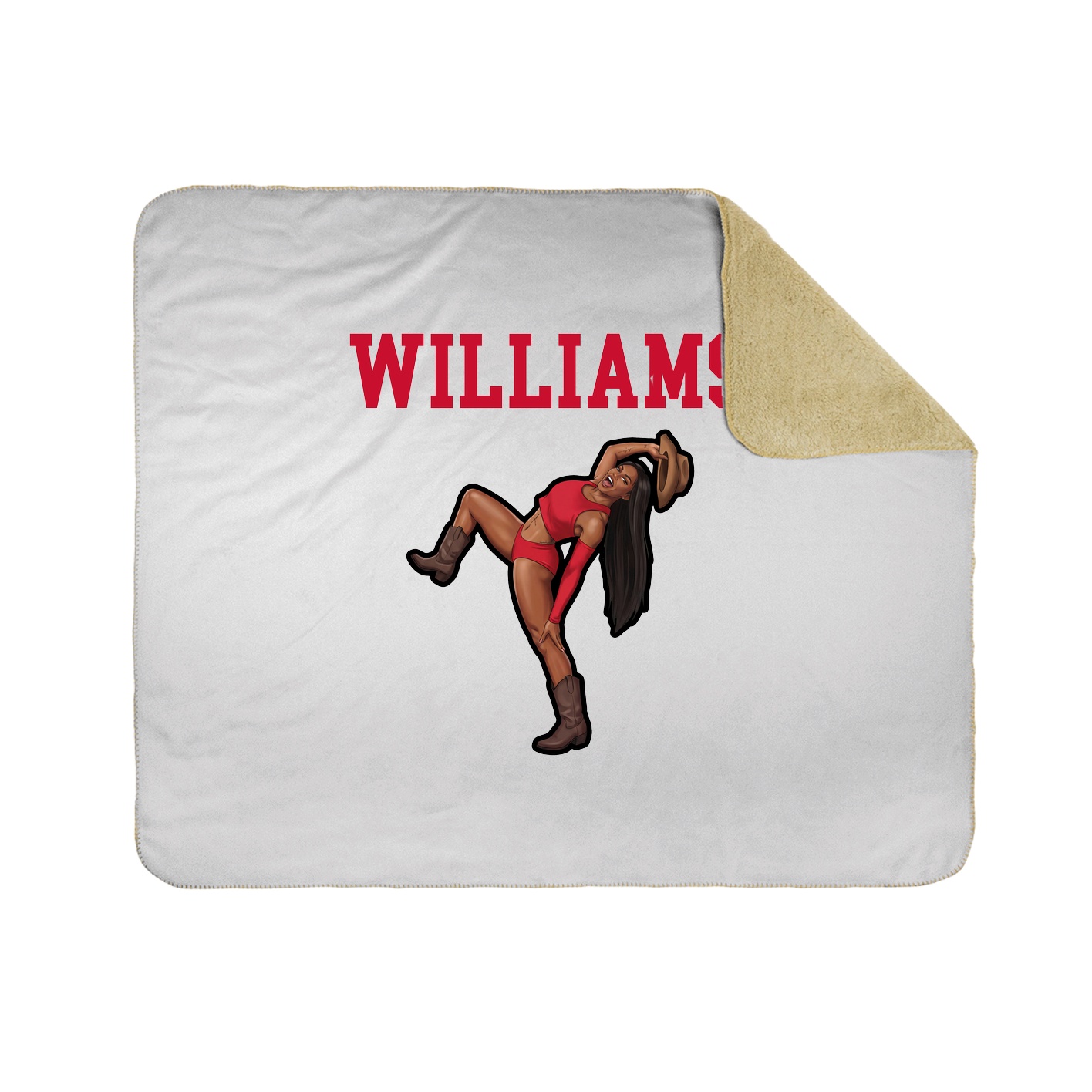 Throw Blanket — Shirsey in White