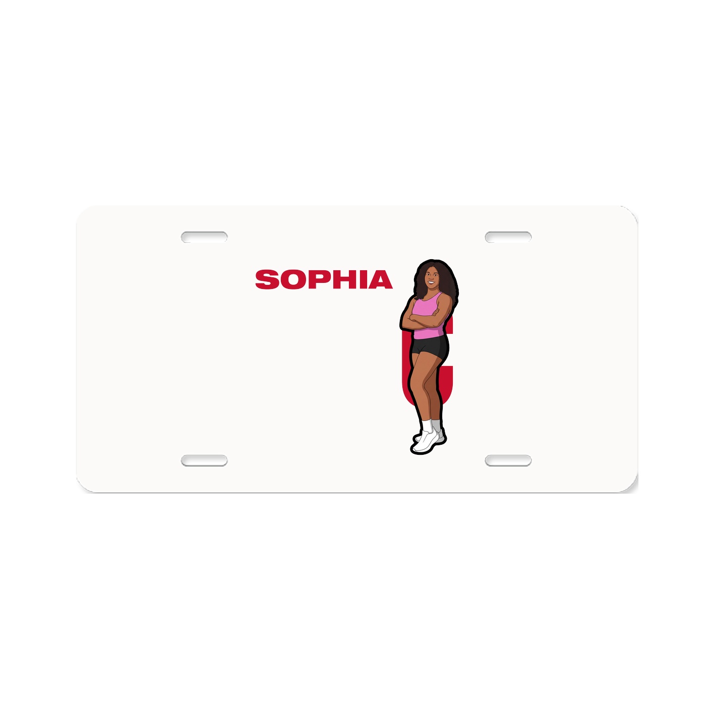 License Plate — Player Name in Classic